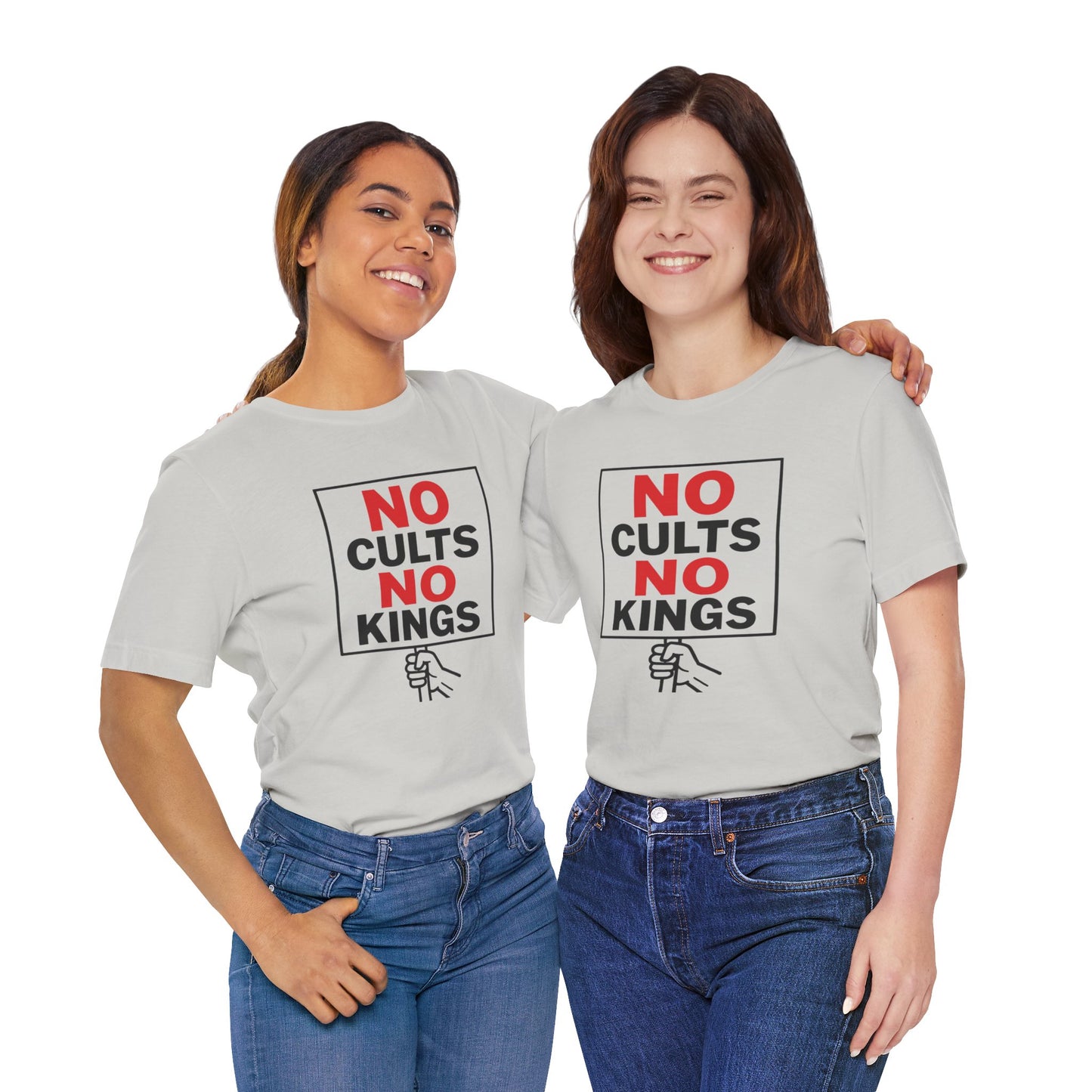 No Cults, No Kings – Unisex Protest Tee (Size XS-4XL)