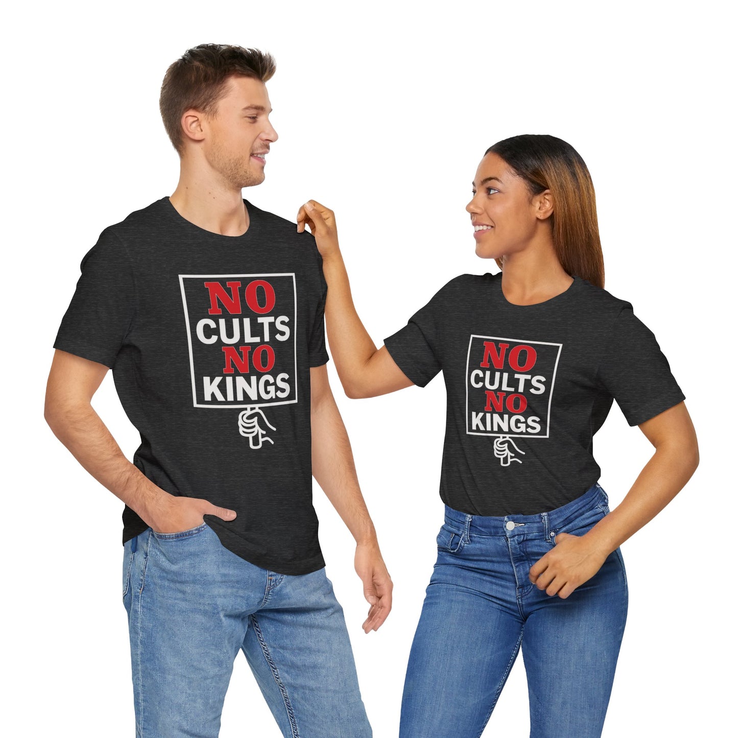 No Cults, No Kings – Unisex Protest Tee (Size XS-4XL)
