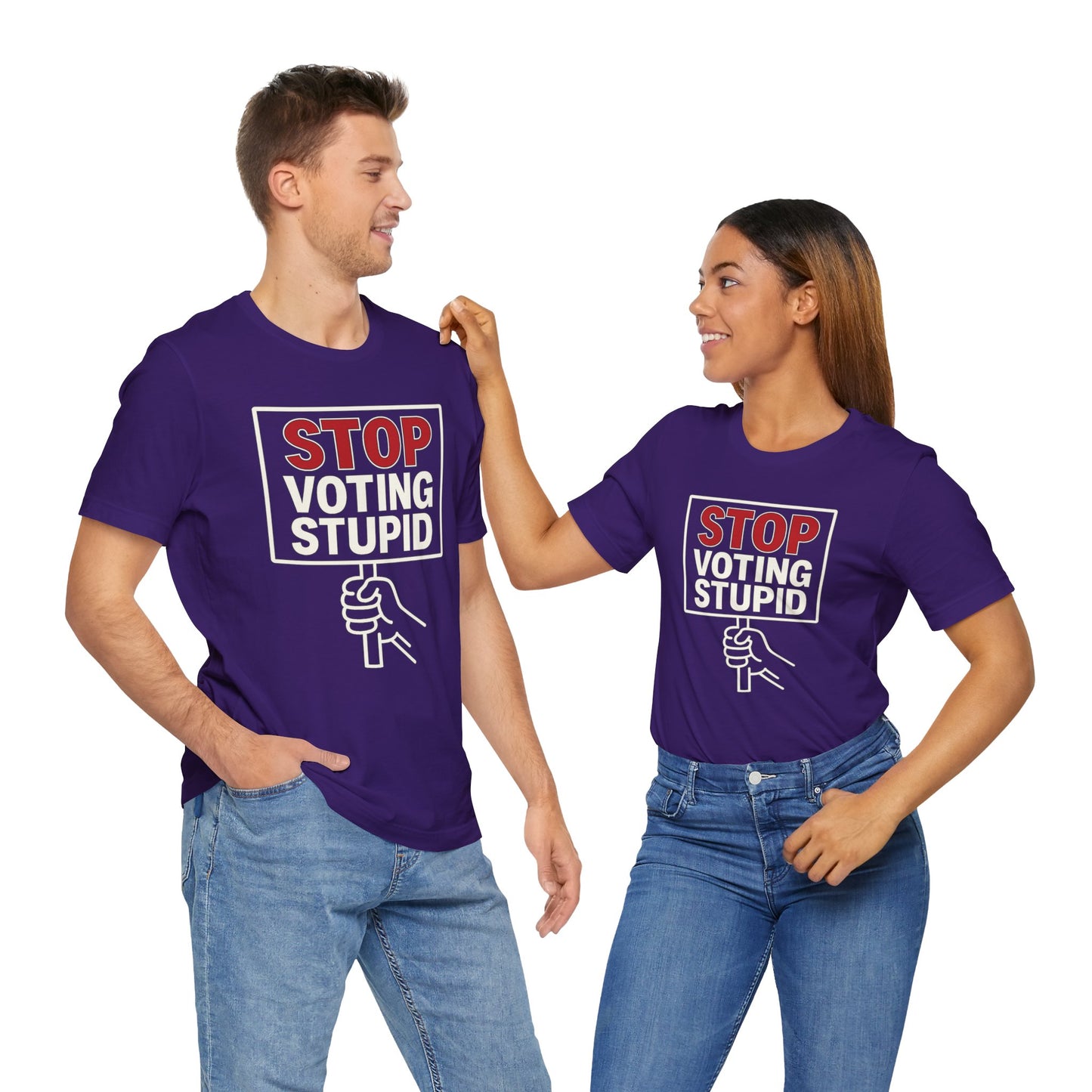 Stop Voting Stupid – Unisex Protest Tee (Size XS-4XL)