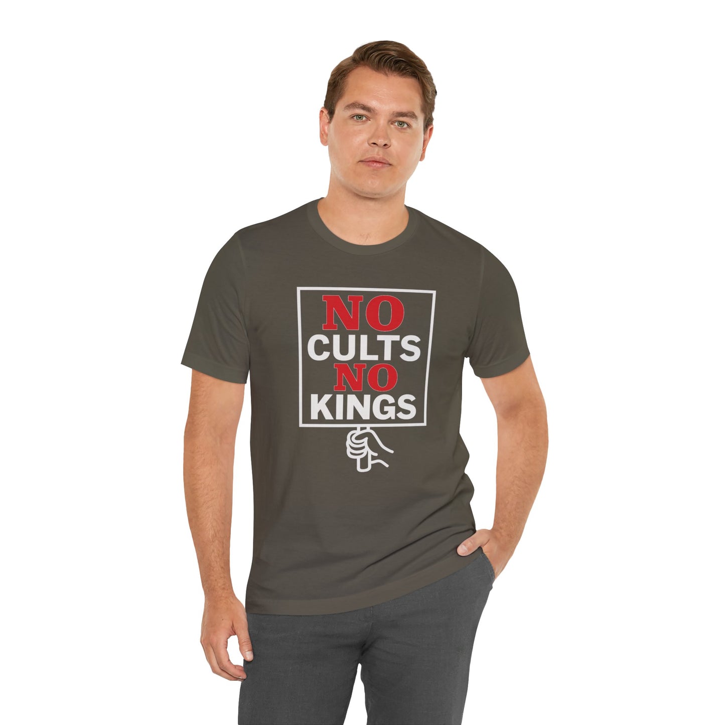 No Cults, No Kings – Unisex Protest Tee (Size XS-4XL)