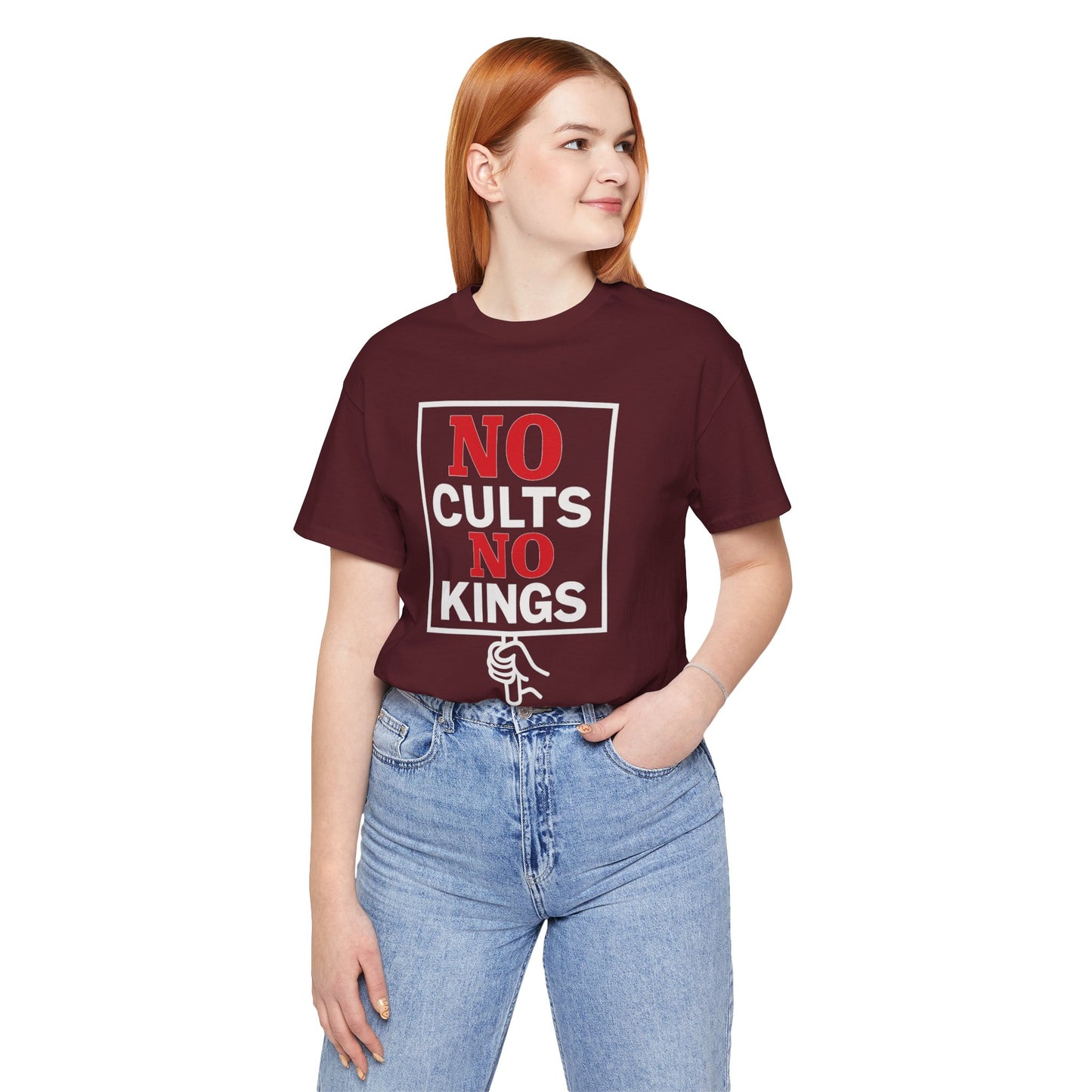 No Cults, No Kings – Unisex Protest Tee (Size XS-4XL)