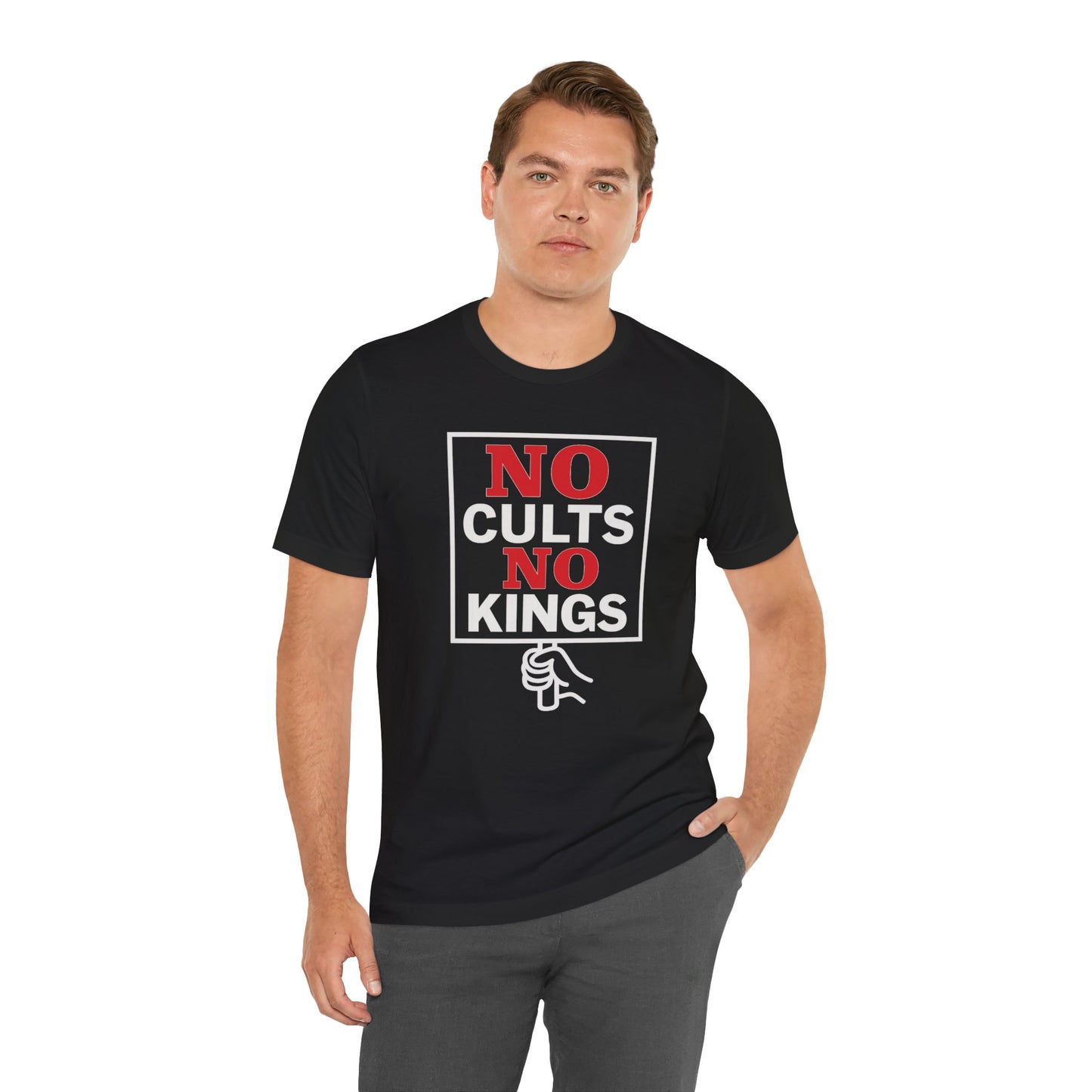 No Cults, No Kings – Unisex Protest Tee (Size XS-4XL)