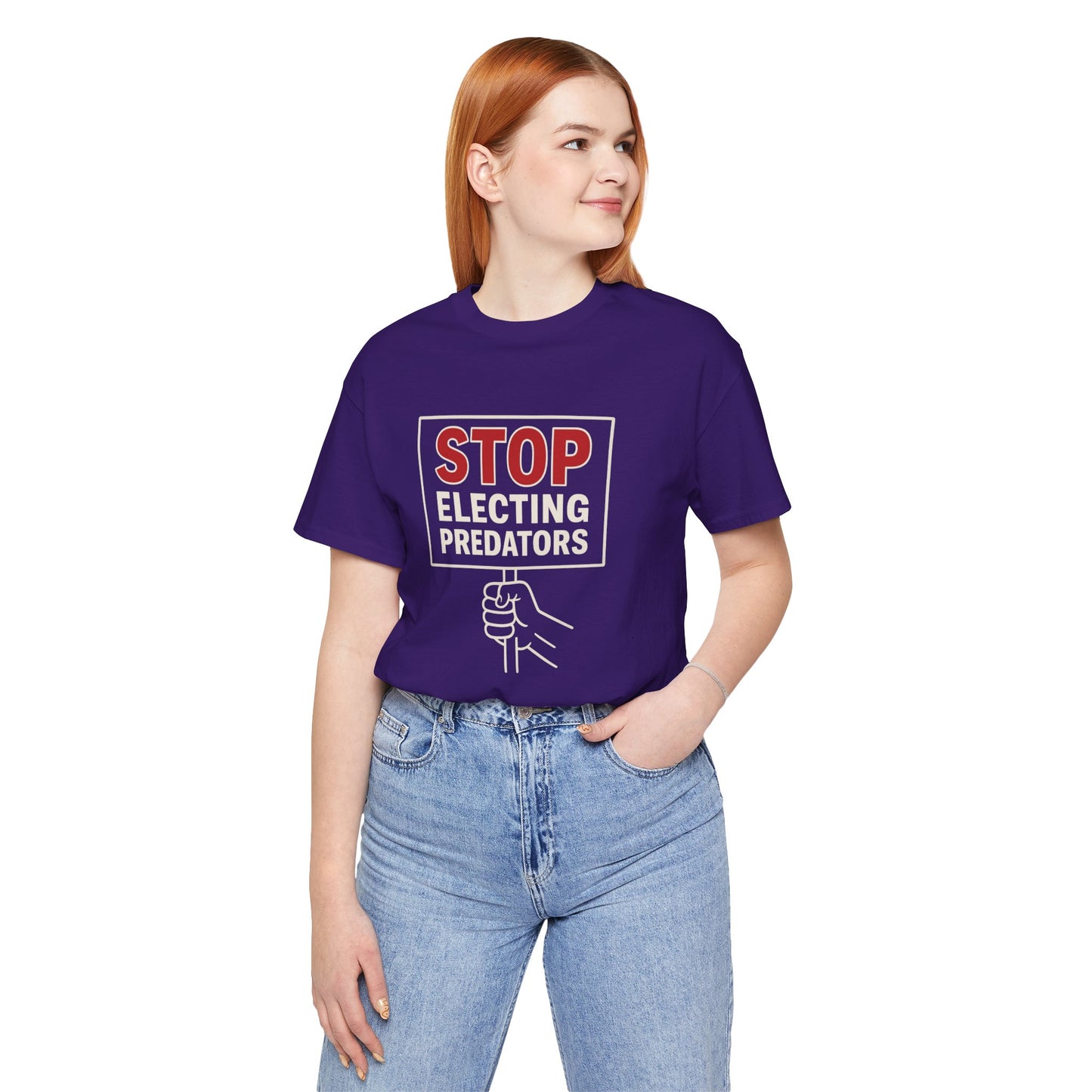 Stop Electing Predators – Unisex Protest Tee (Size XS-4XL)