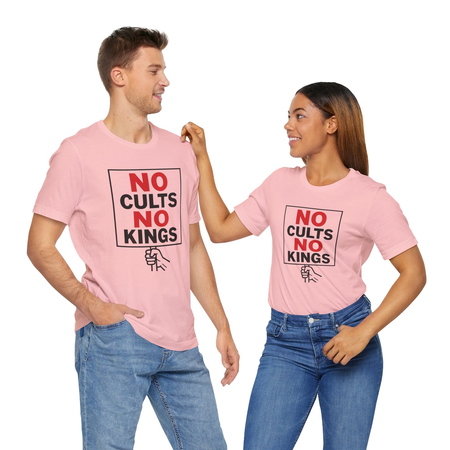 No Cults, No Kings – Unisex Protest Tee (Size XS-4XL)