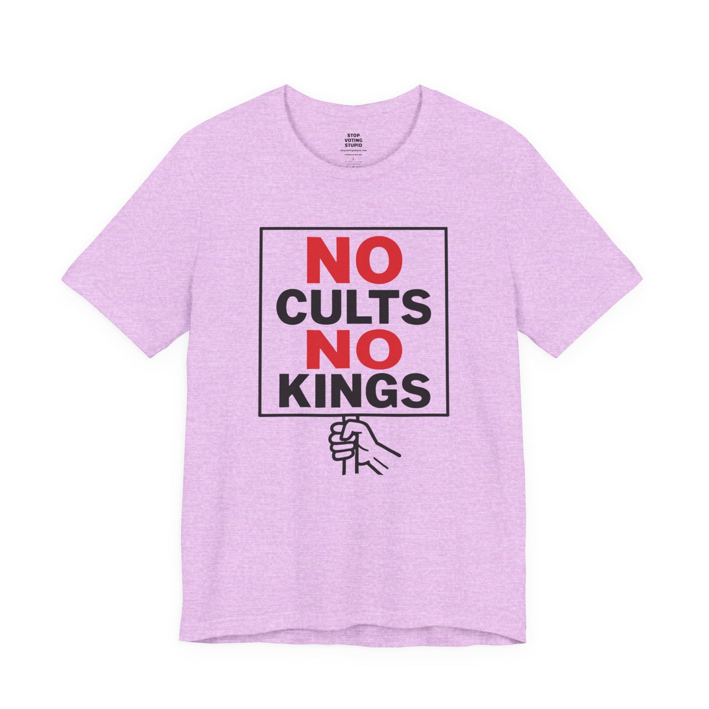No Cults, No Kings – Unisex Protest Tee (Size XS-4XL)