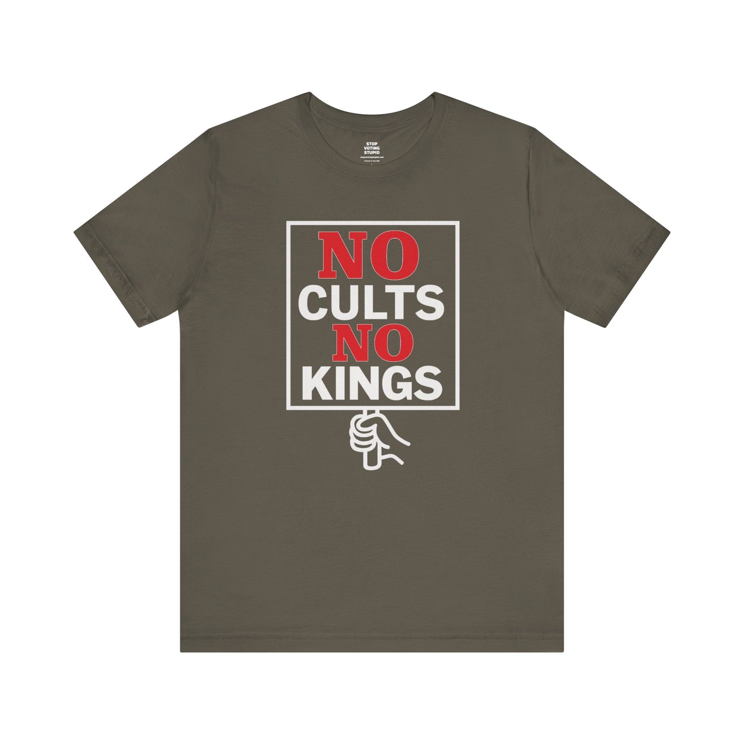 No Cults, No Kings – Unisex Protest Tee (Size XS-4XL)