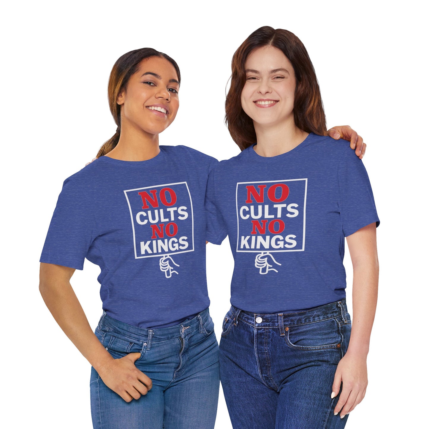 No Cults, No Kings – Unisex Protest Tee (Size XS-4XL)