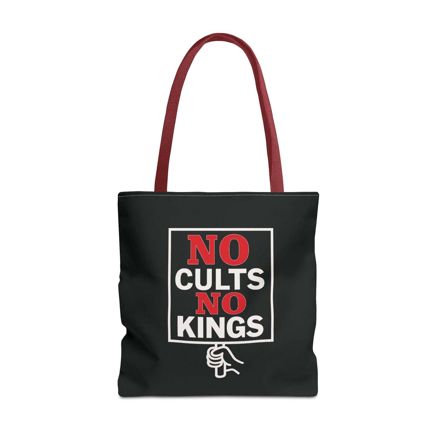 No Cults, No Kings – Activist Tote Bag - Black