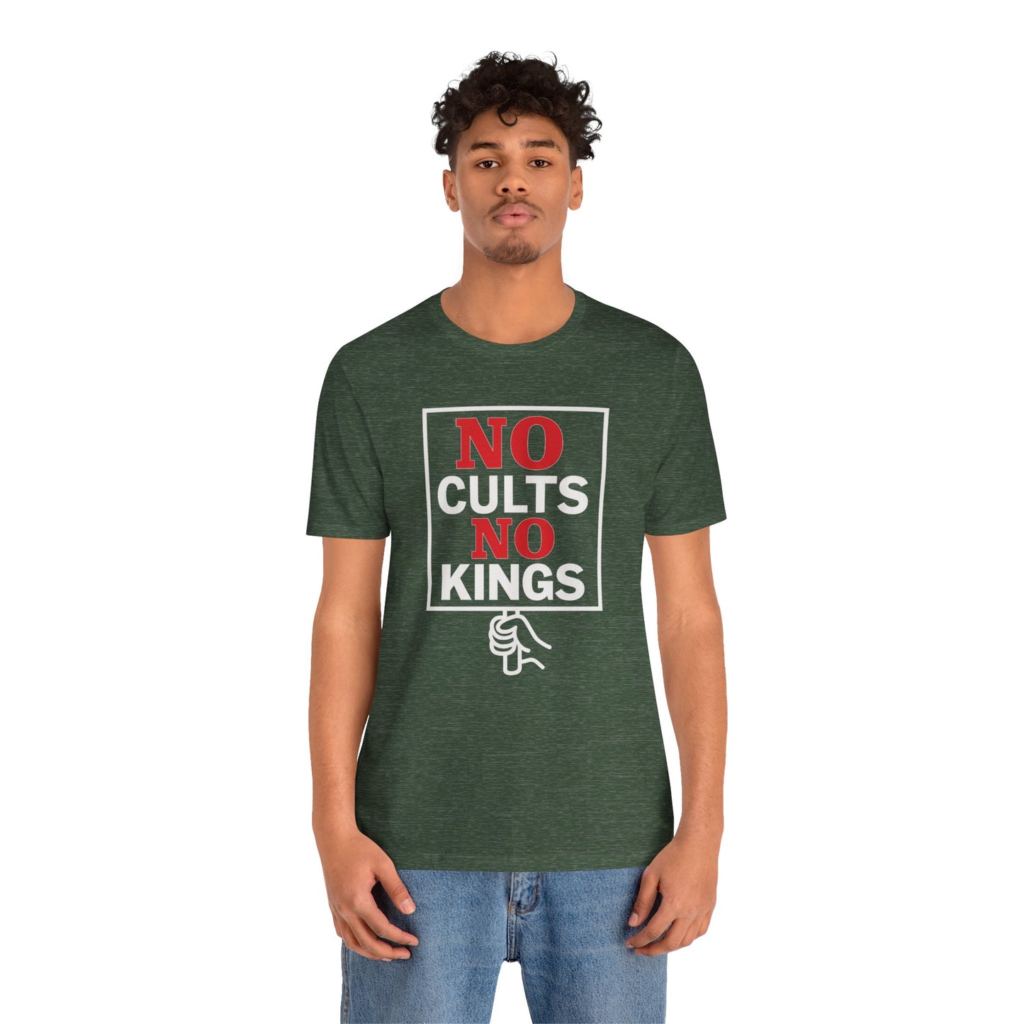 No Cults, No Kings – Unisex Protest Tee (Size XS-4XL)