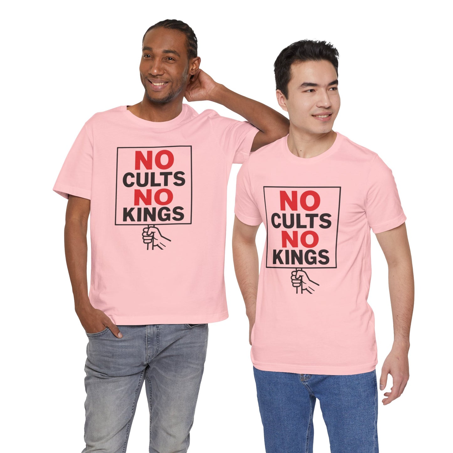 No Cults, No Kings – Unisex Protest Tee (Size XS-4XL)