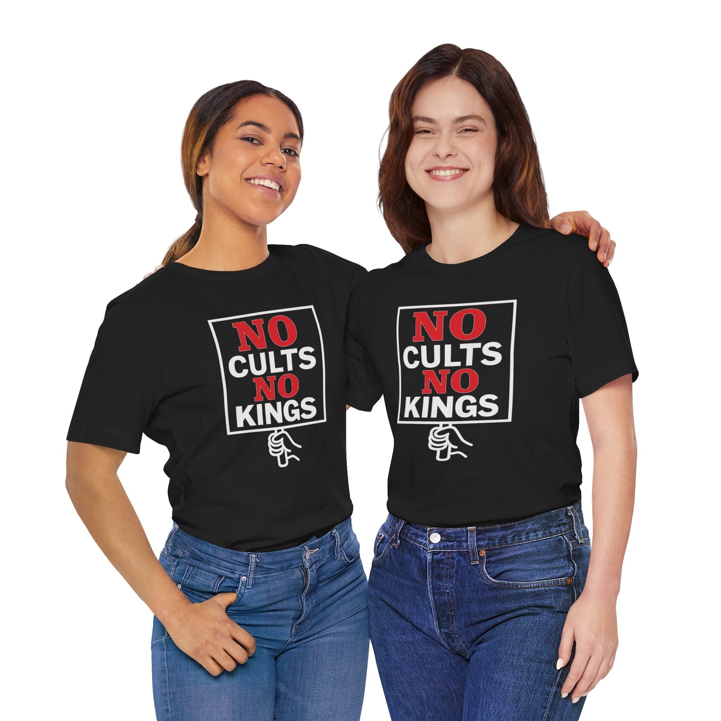 No Cults, No Kings – Unisex Protest Tee (Size XS-4XL)