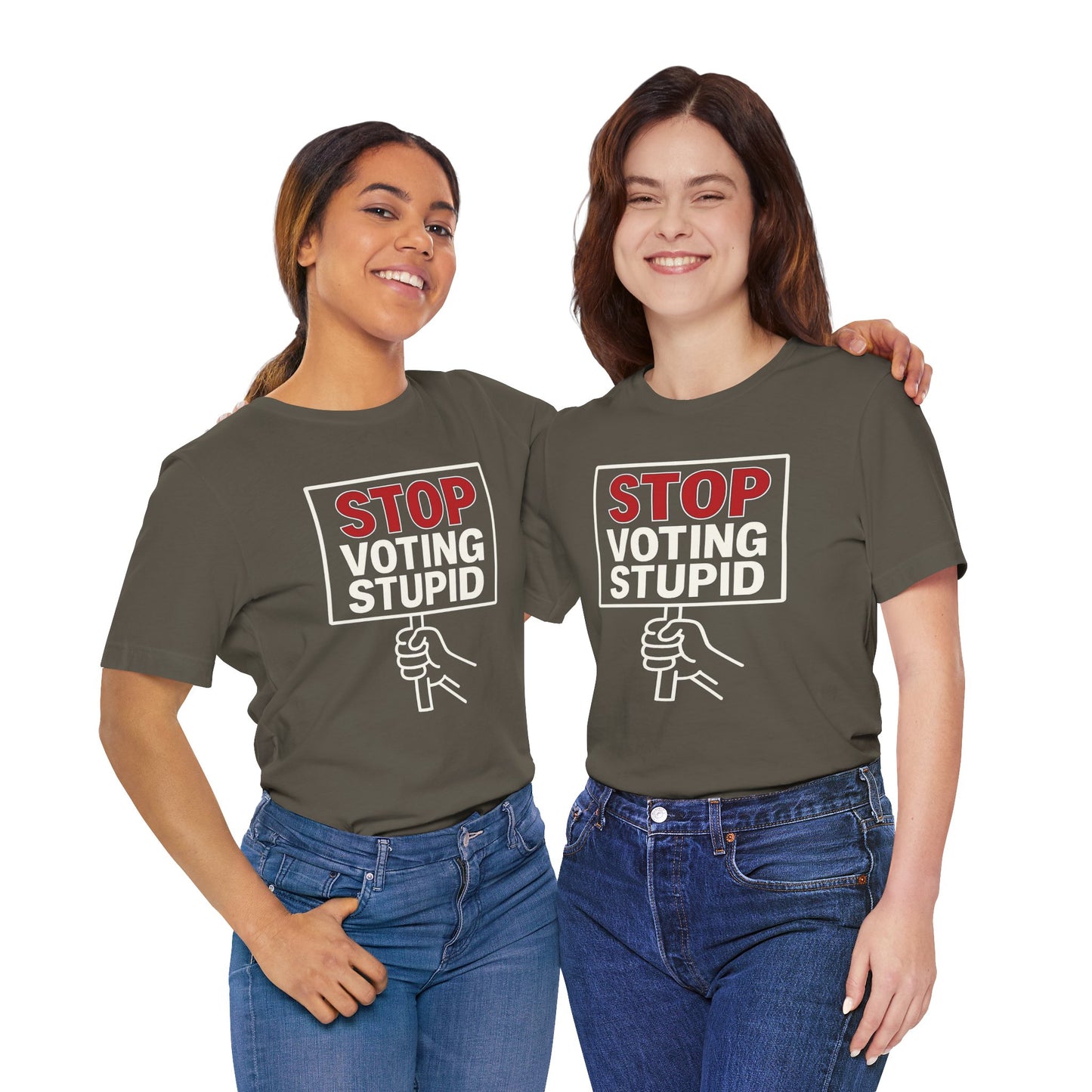 Stop Voting Stupid – Unisex Protest Tee (Size XS-4XL)