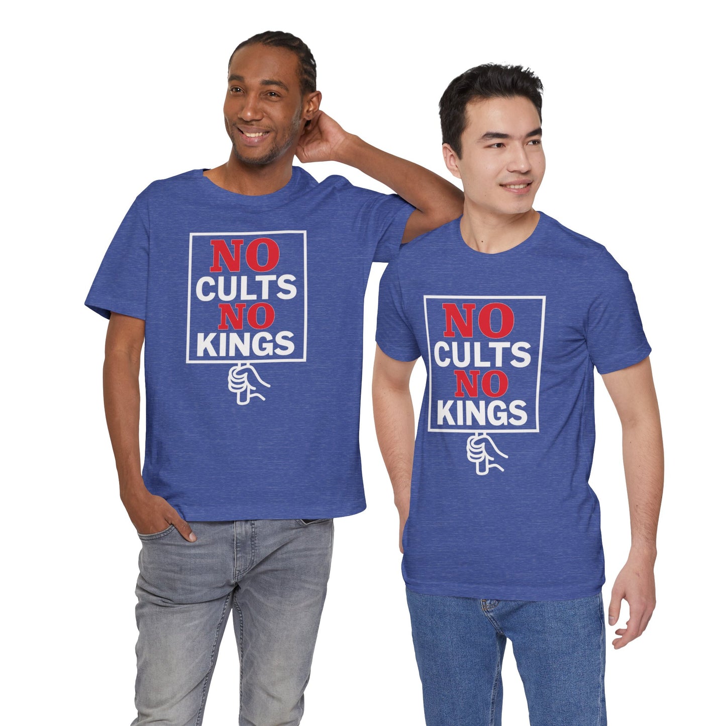 No Cults, No Kings – Unisex Protest Tee (Size XS-4XL)