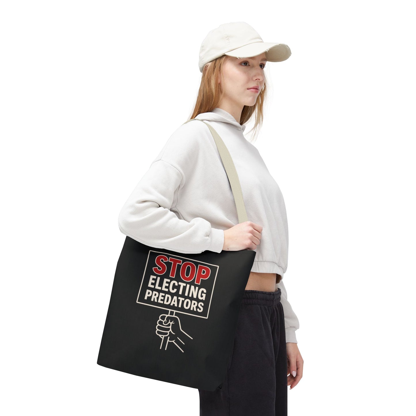 Stop Electing Predators – Activist Tote Bag - Black