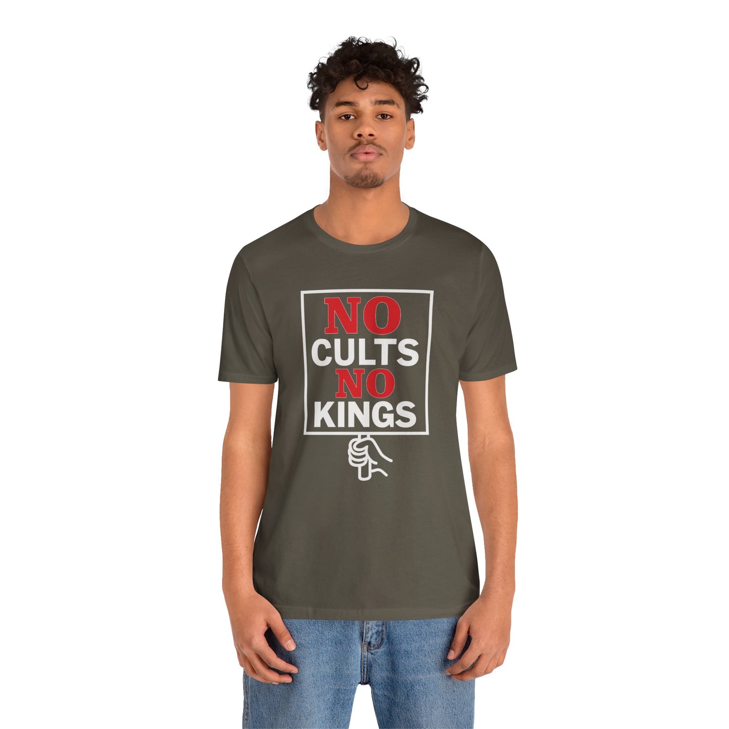 No Cults, No Kings – Unisex Protest Tee (Size XS-4XL)