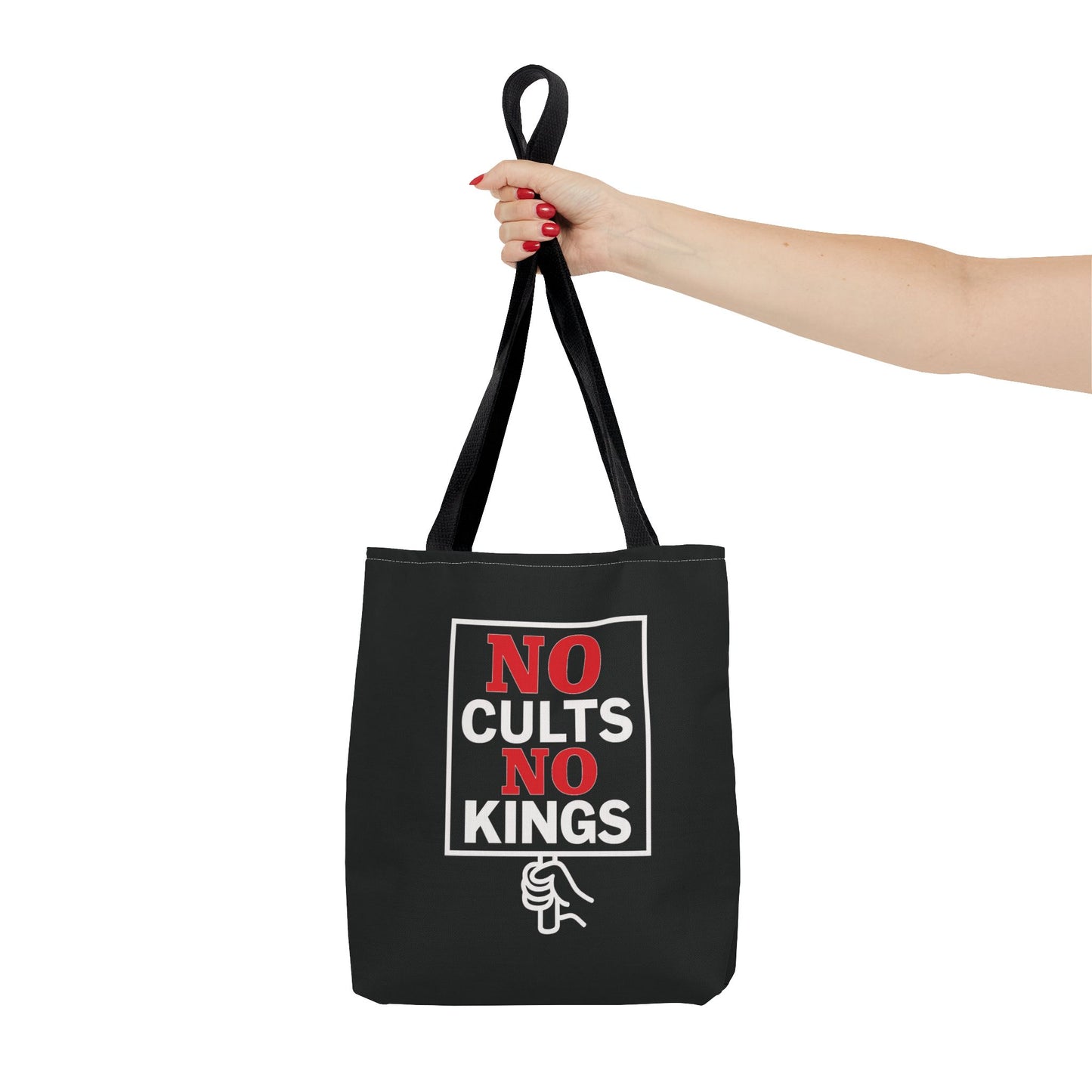 No Cults, No Kings – Activist Tote Bag - Black