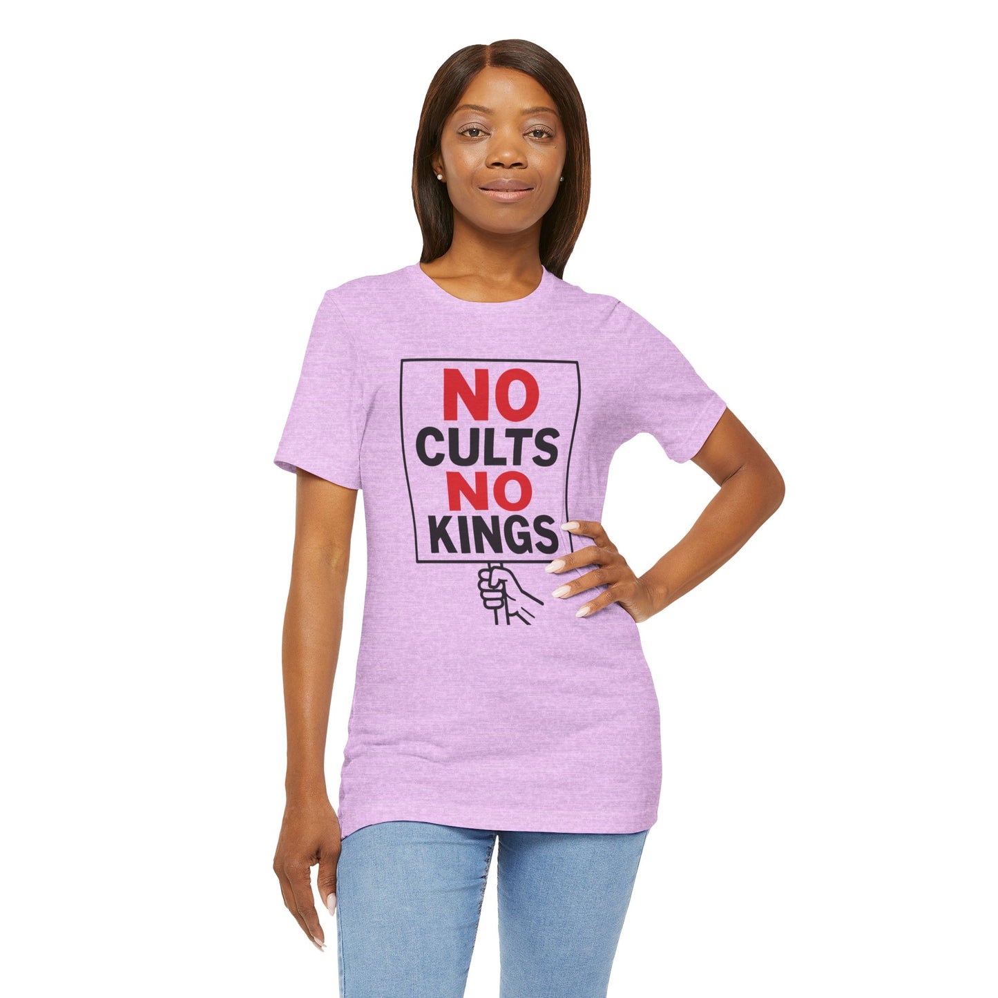 No Cults, No Kings – Unisex Protest Tee (Size XS-4XL)