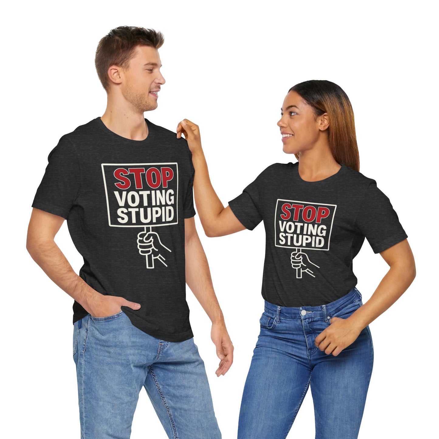 Stop Voting Stupid – Unisex Protest Tee (Size XS-4XL)