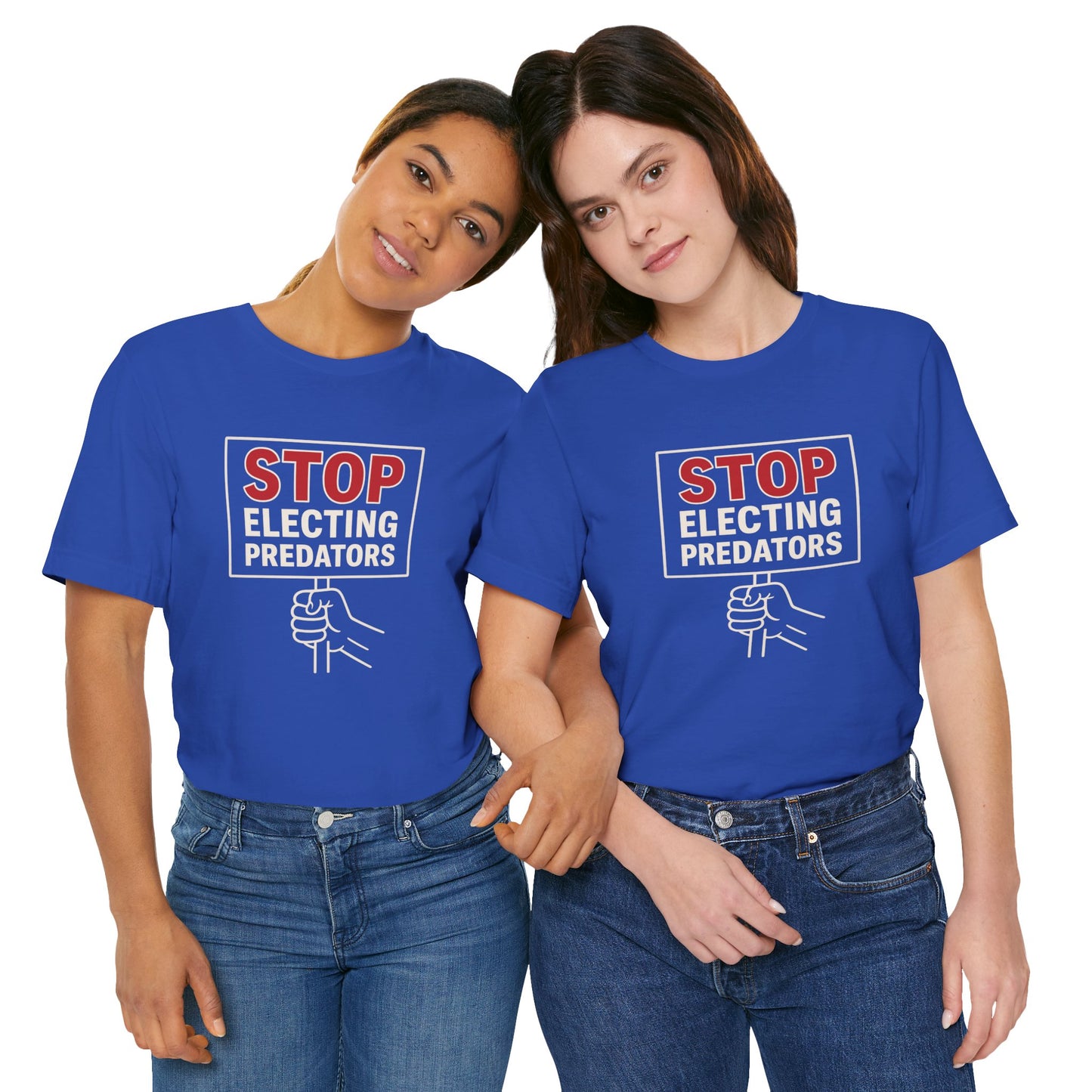 Stop Electing Predators – Unisex Protest Tee (Size XS-4XL)