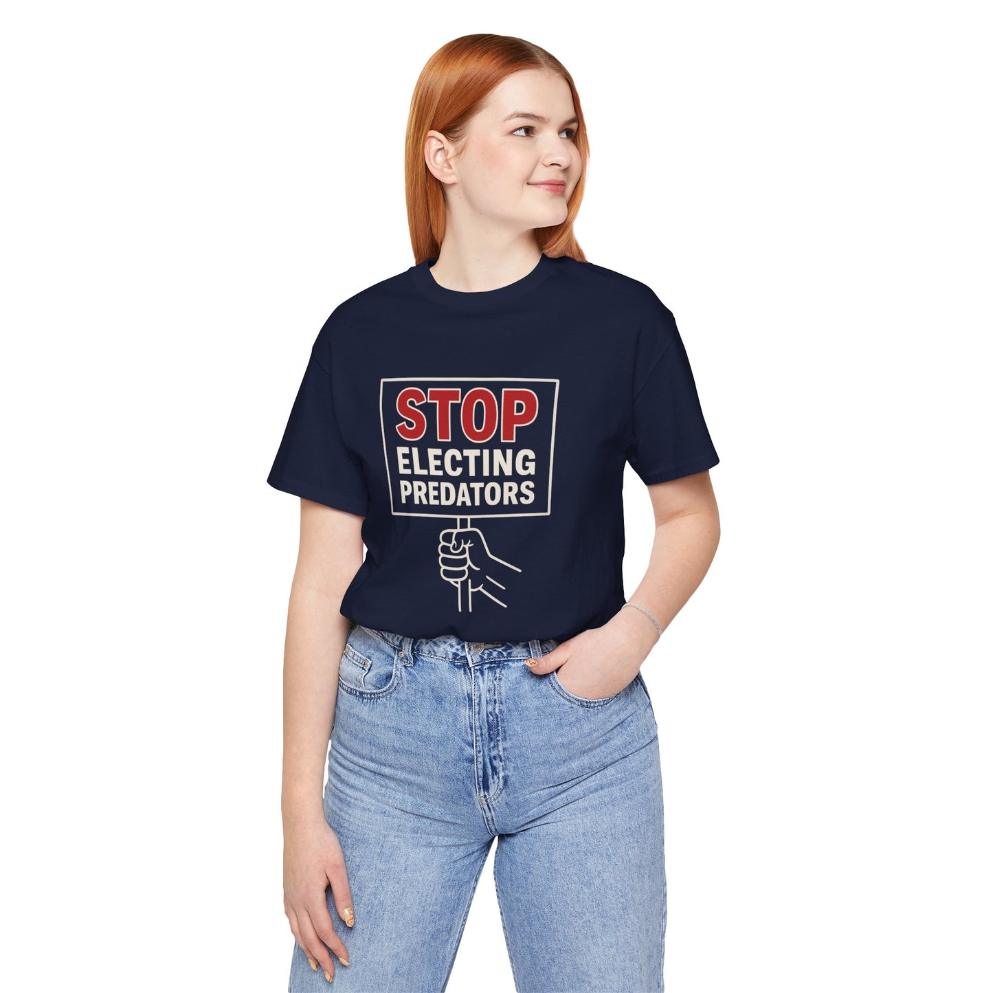 Stop Electing Predators – Unisex Protest Tee (Size XS-4XL)