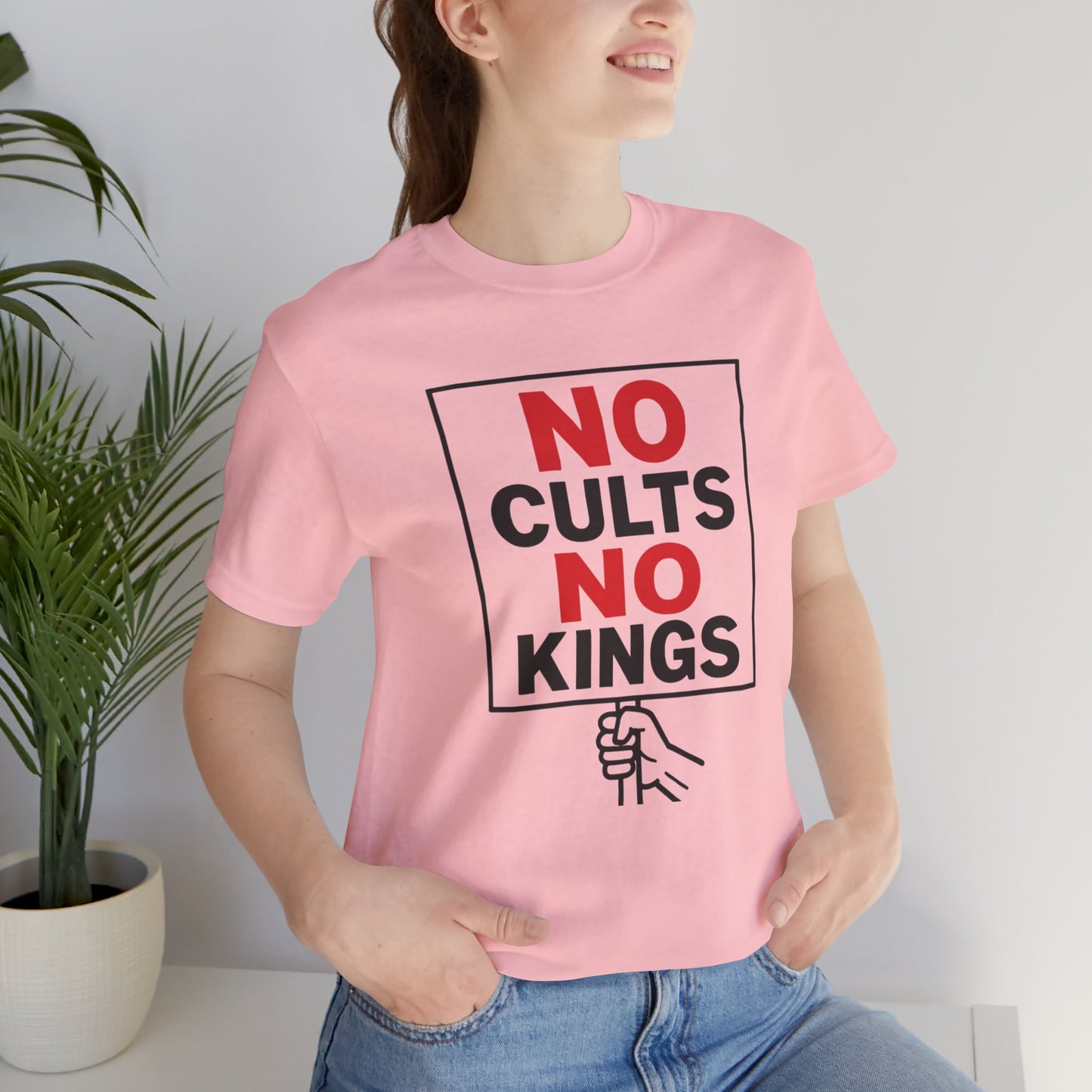 No Cults, No Kings – Unisex Protest Tee (Size XS-4XL)