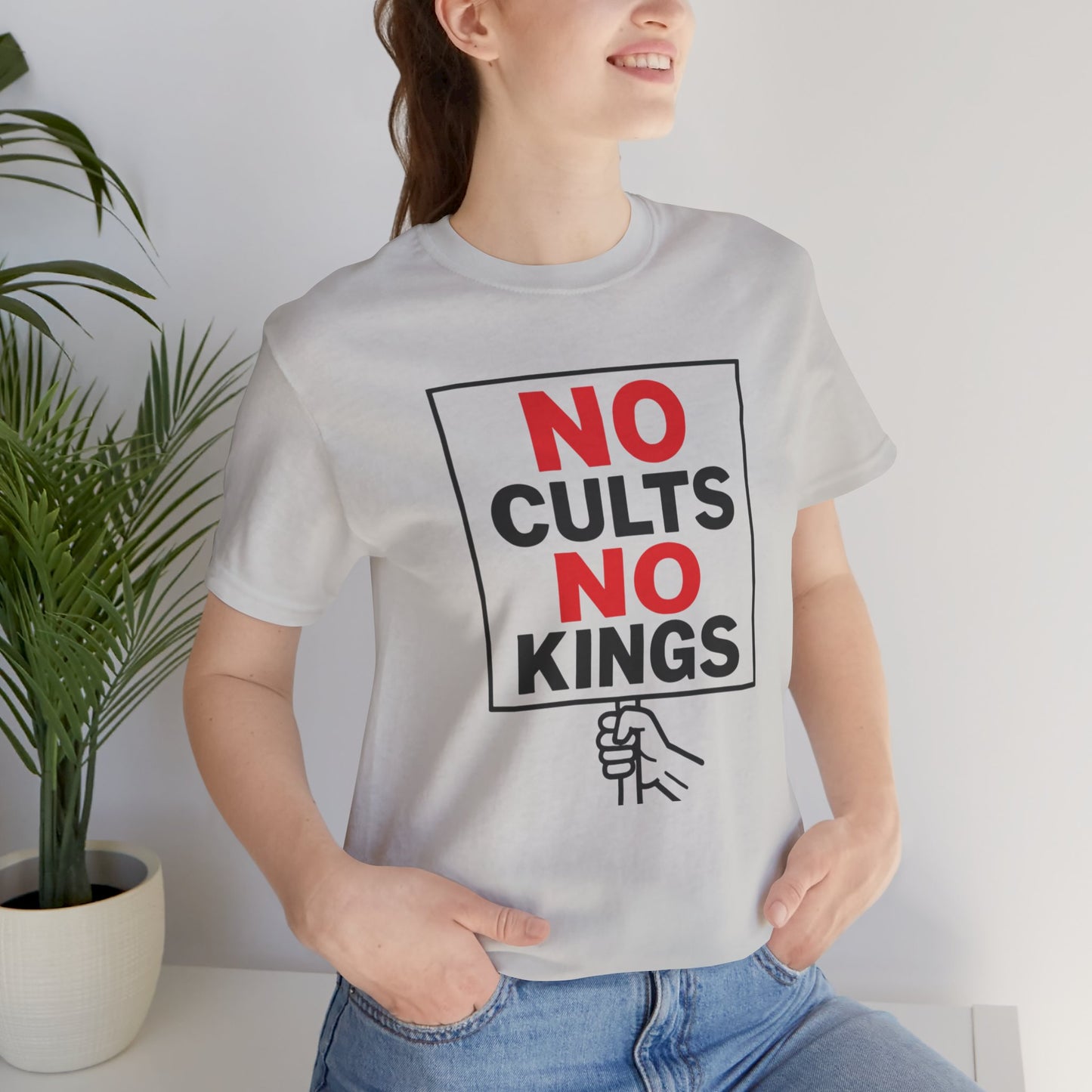 No Cults, No Kings – Unisex Protest Tee (Size XS-4XL)