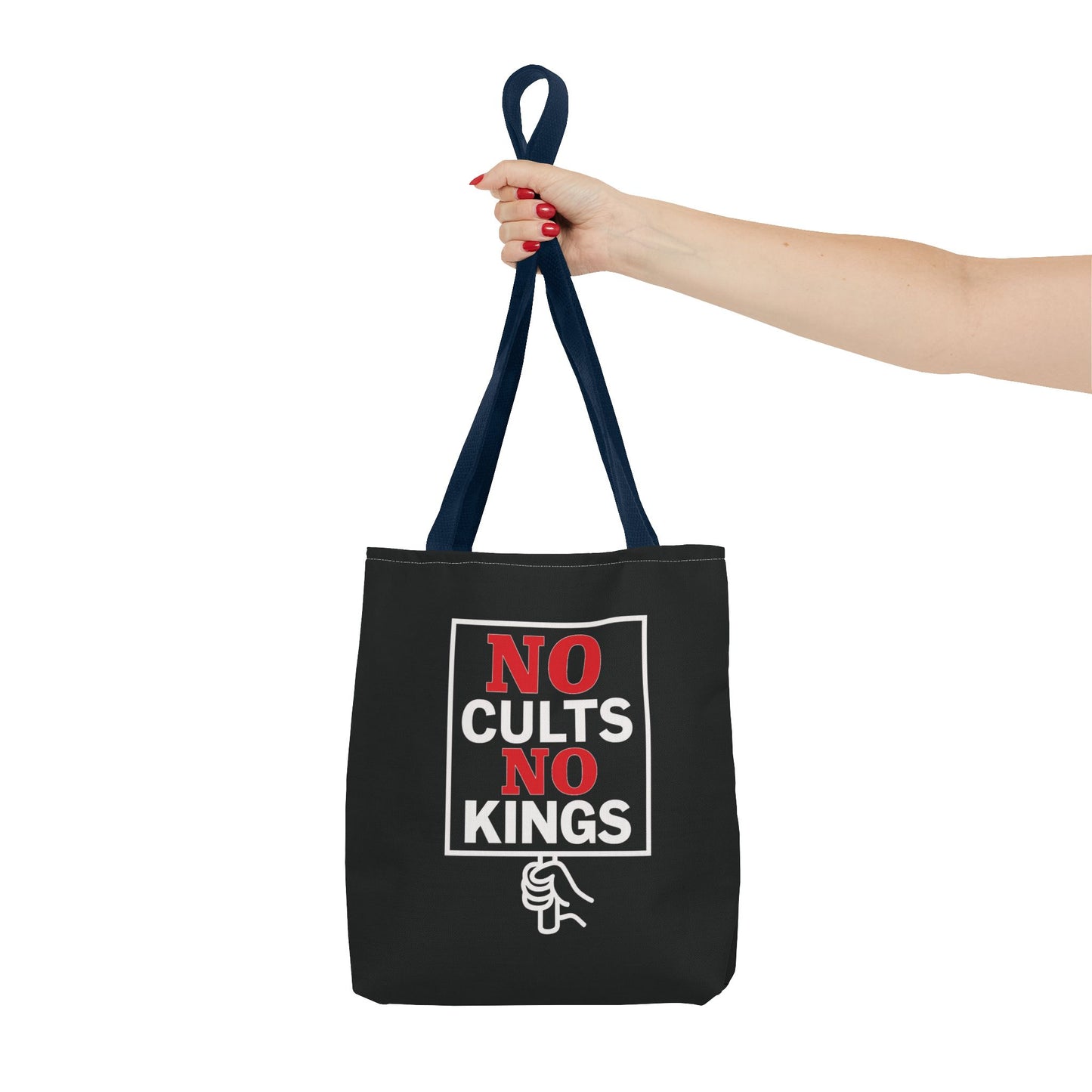 No Cults, No Kings – Activist Tote Bag - Black