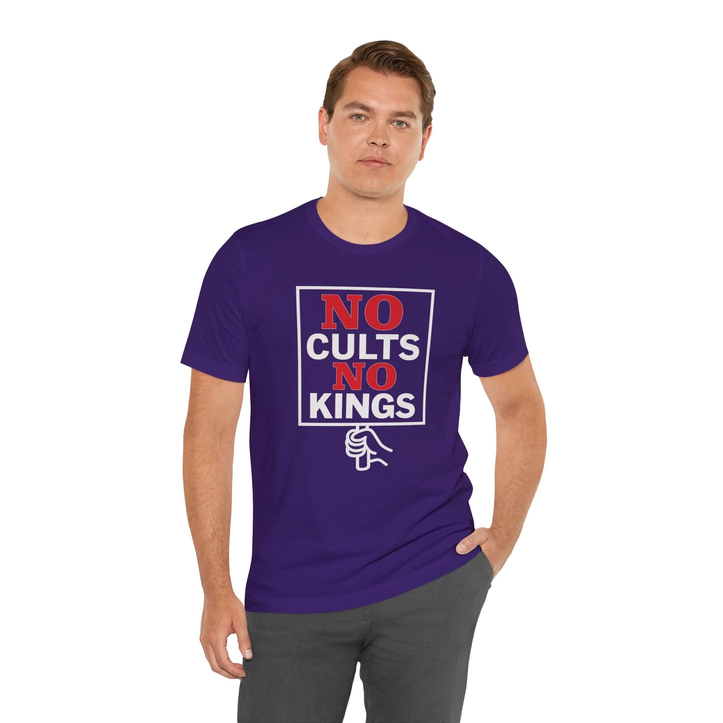 No Cults, No Kings – Unisex Protest Tee (Size XS-4XL)