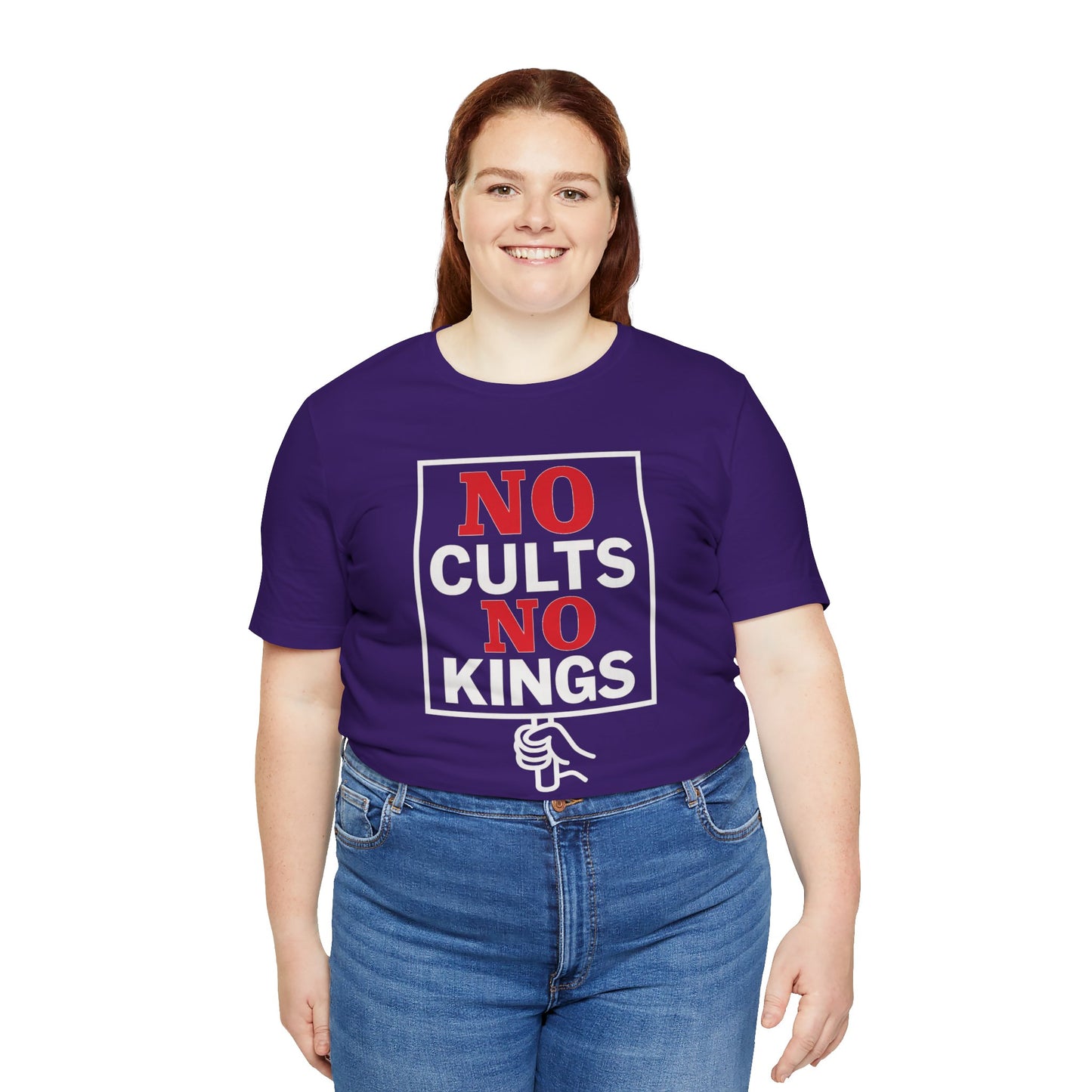 No Cults, No Kings – Unisex Protest Tee (Size XS-4XL)