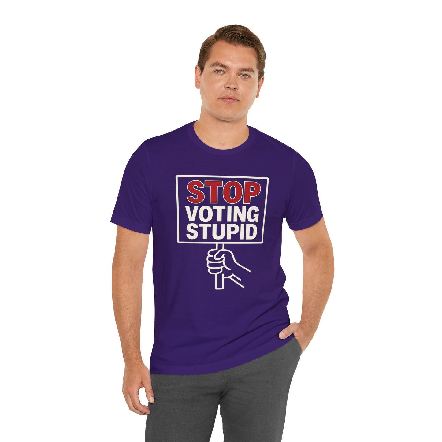 Stop Voting Stupid – Unisex Protest Tee (Size XS-4XL)