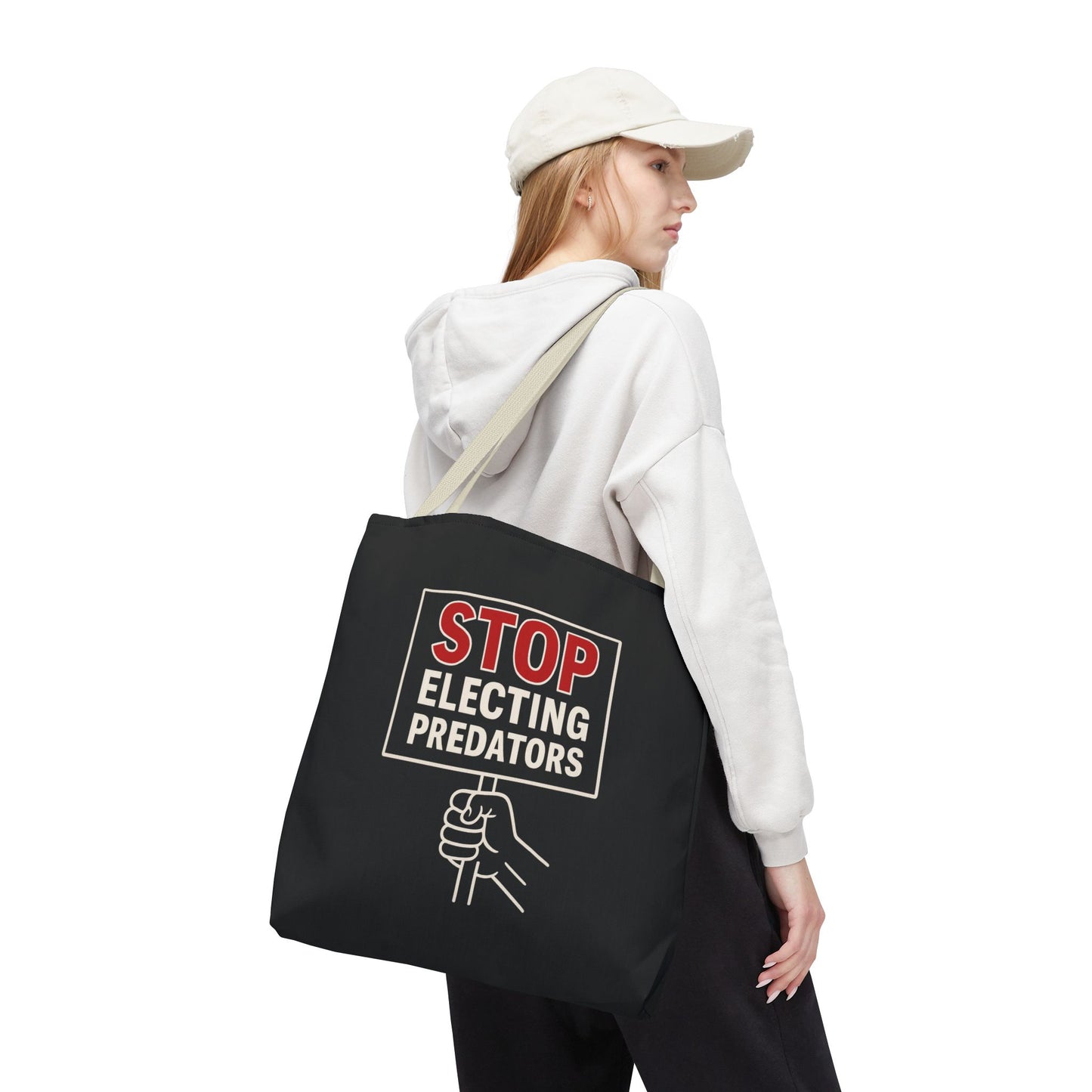 Stop Electing Predators – Activist Tote Bag - Black