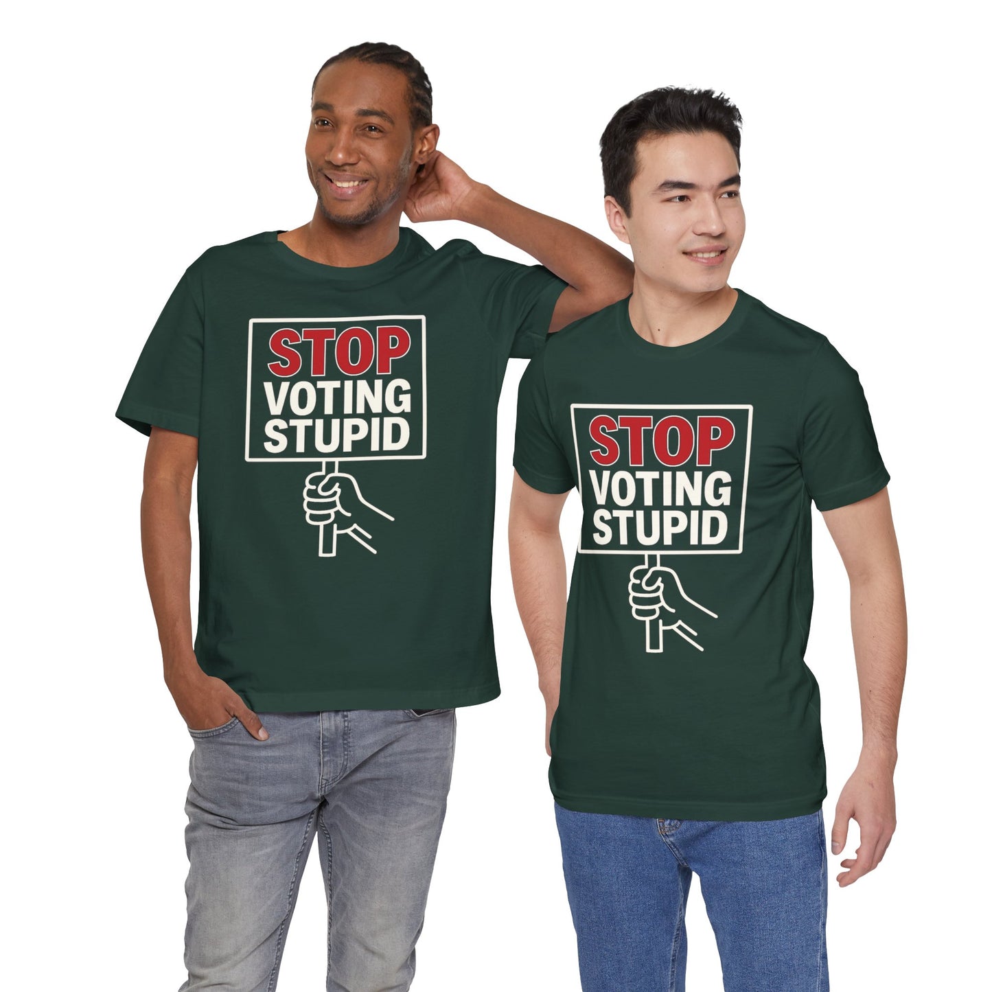 Stop Voting Stupid – Unisex Protest Tee (Size XS-4XL)