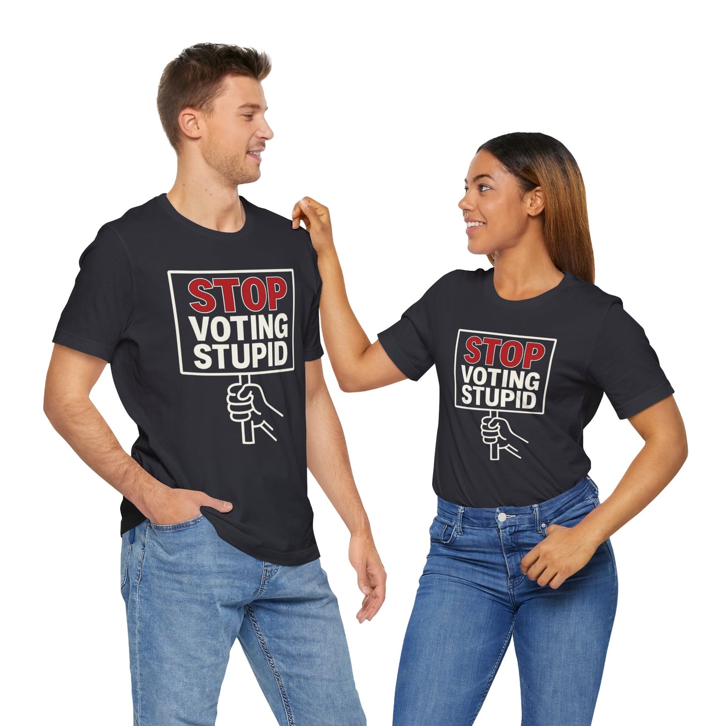 Stop Voting Stupid – Unisex Protest Tee (Size XS-4XL)