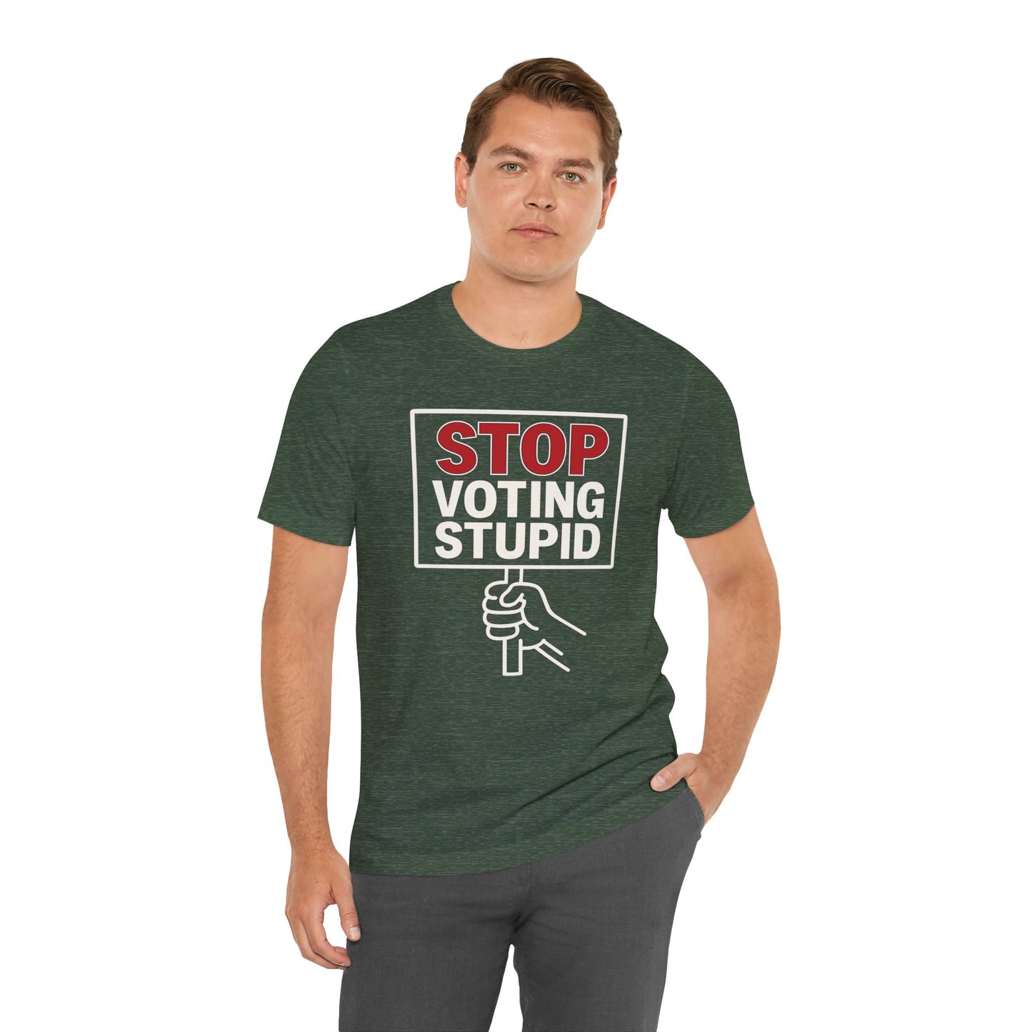 Stop Voting Stupid – Unisex Protest Tee (Size XS-4XL)