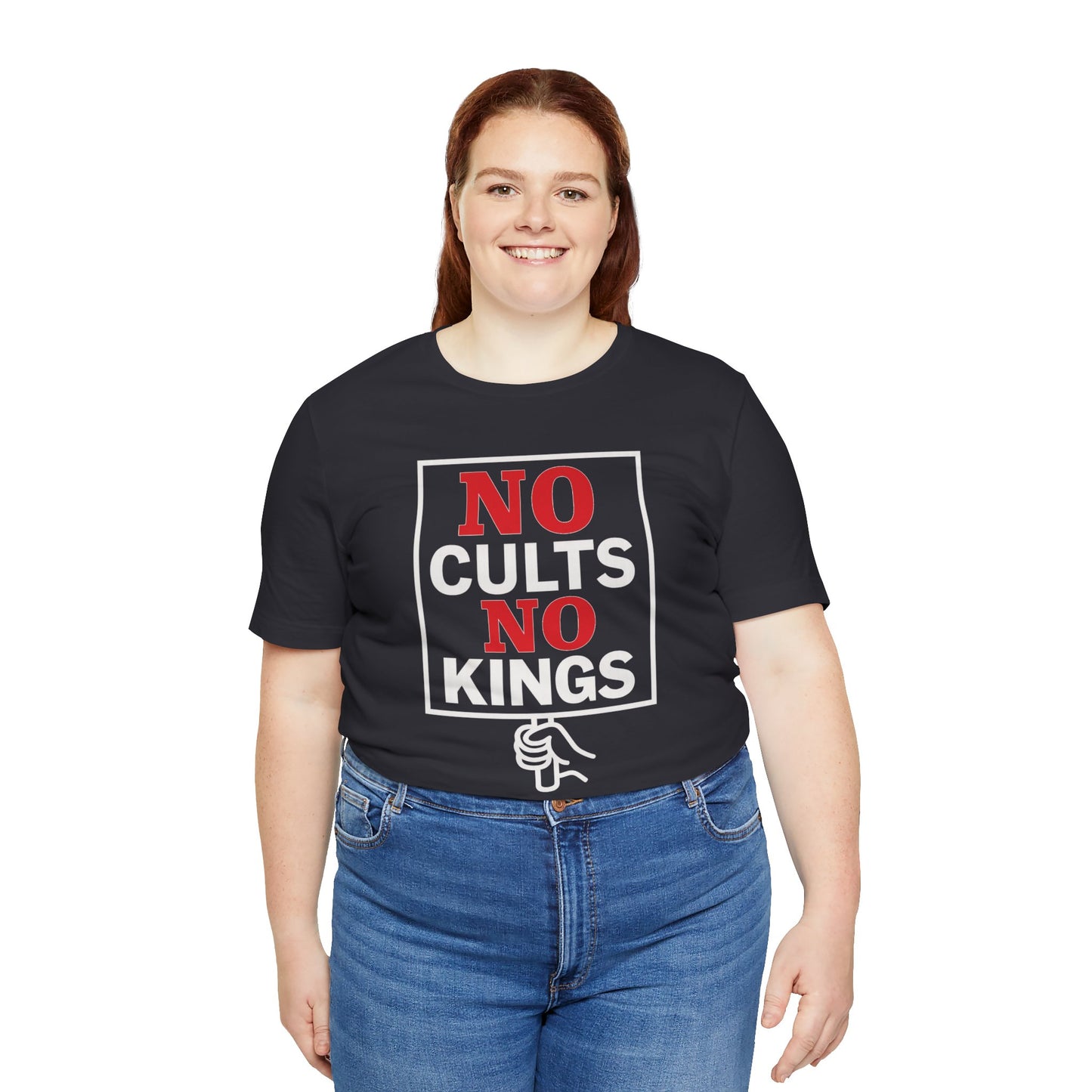 No Cults, No Kings – Unisex Protest Tee (Size XS-4XL)