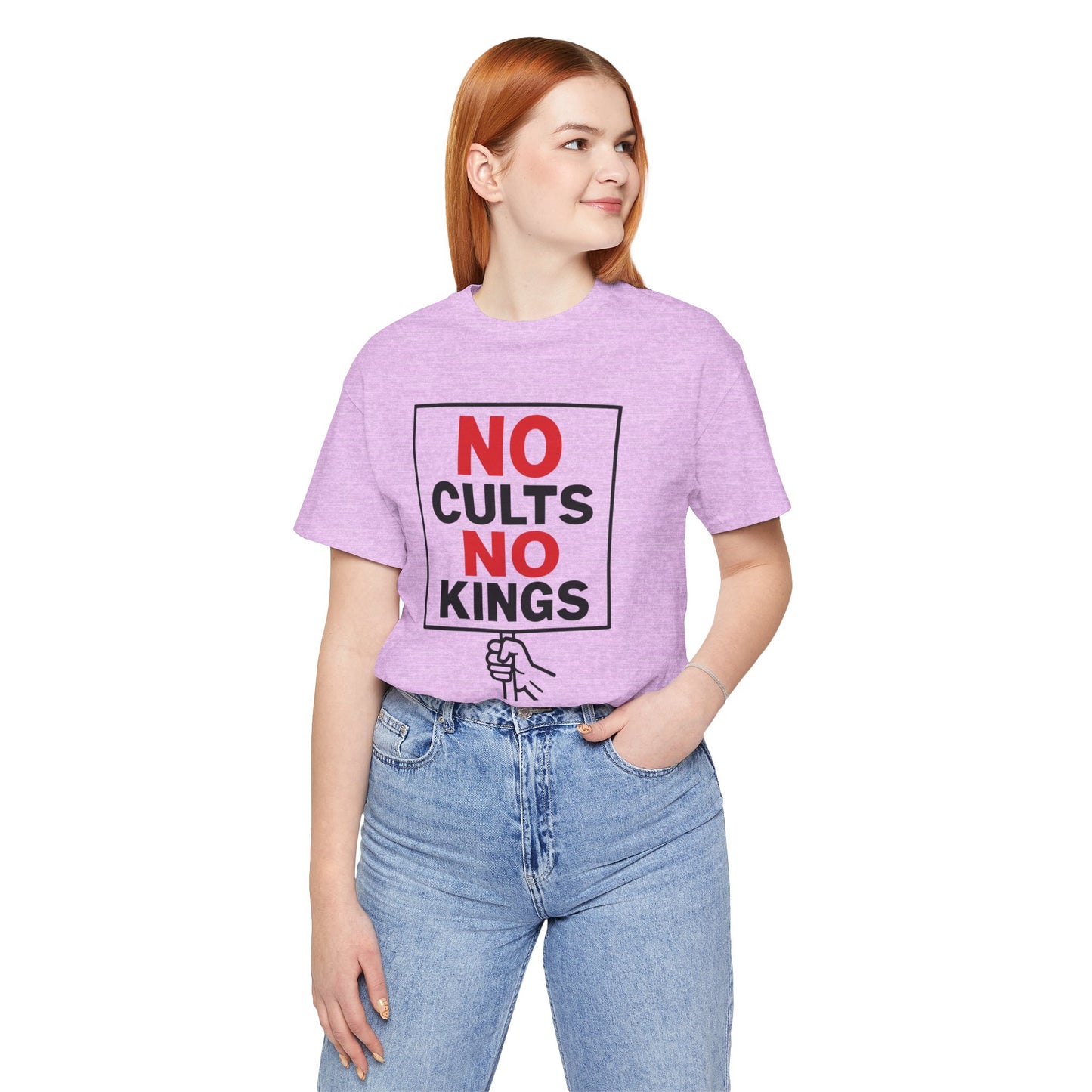 No Cults, No Kings – Unisex Protest Tee (Size XS-4XL)