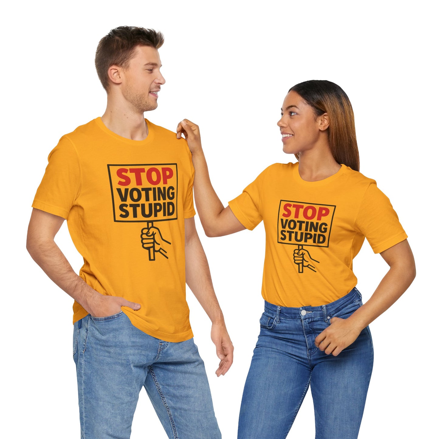 Stop Voting Stupid – Unisex Protest Tee (Size XS-4XL)