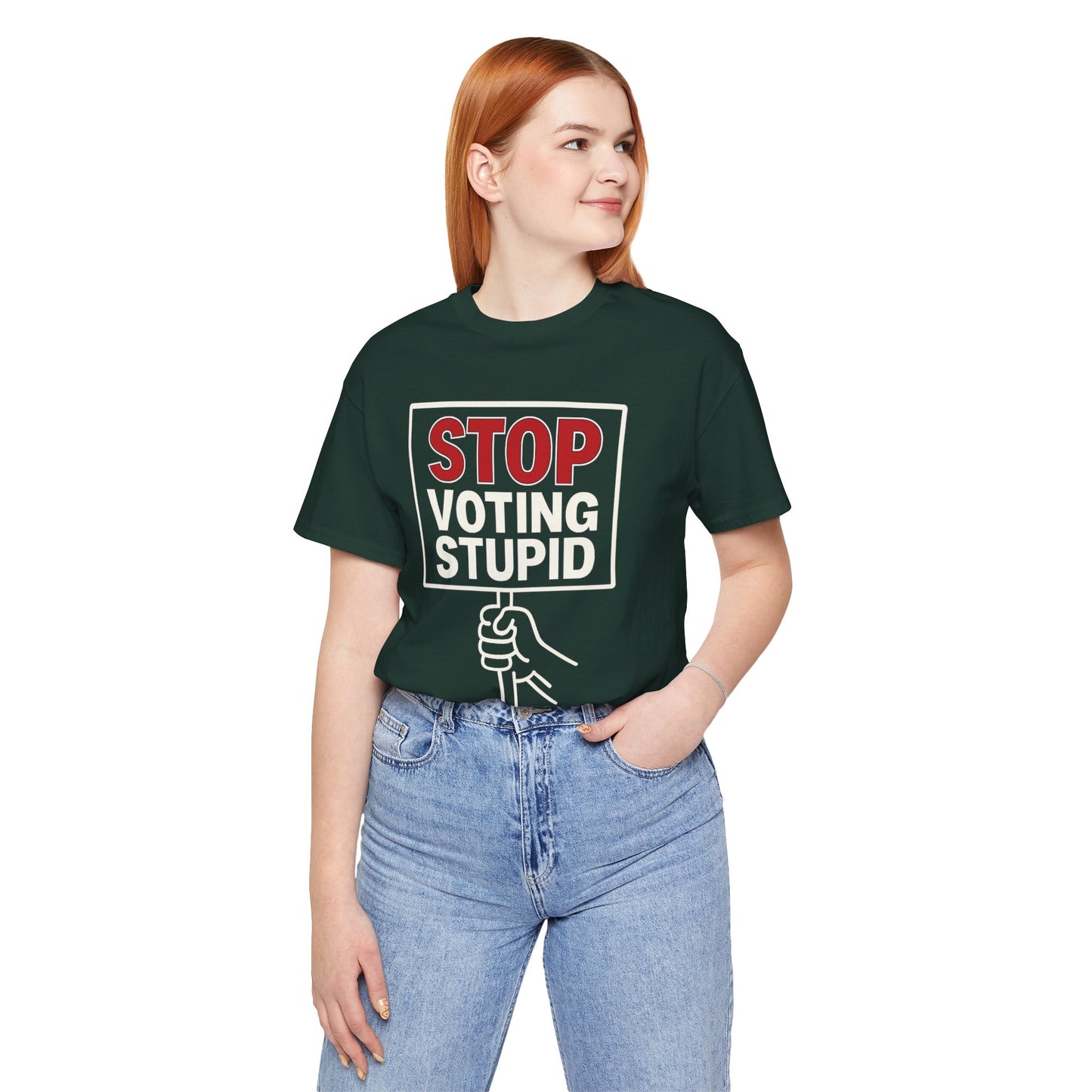 Stop Voting Stupid – Unisex Protest Tee (Size XS-4XL)