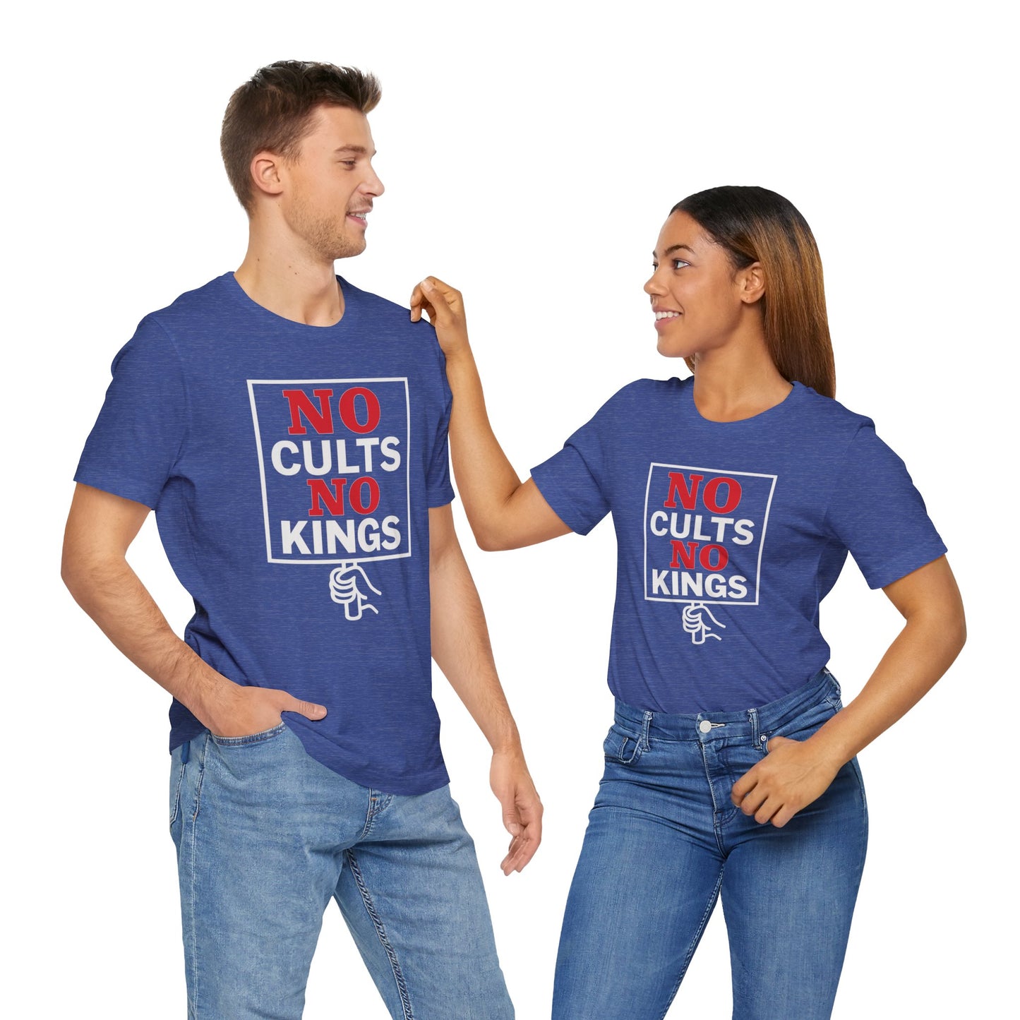 No Cults, No Kings – Unisex Protest Tee (Size XS-4XL)