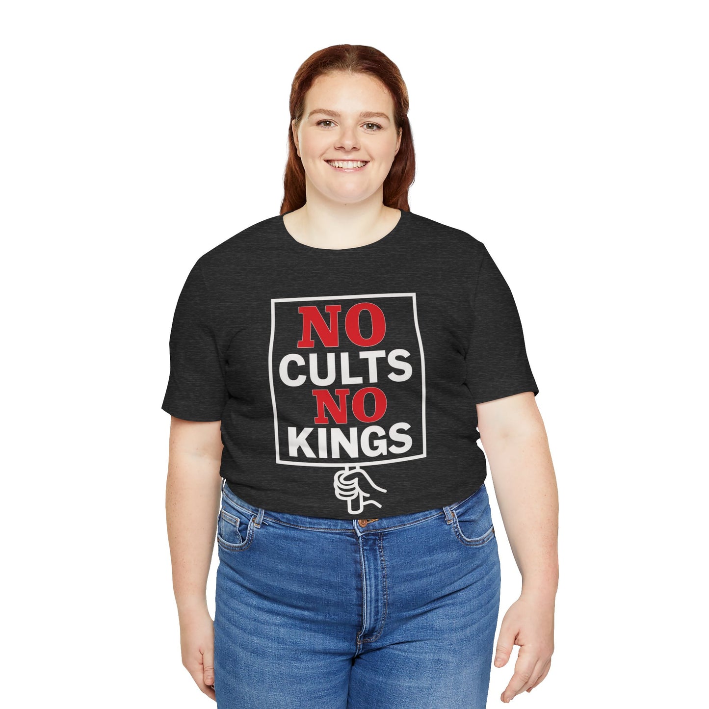 No Cults, No Kings – Unisex Protest Tee (Size XS-4XL)