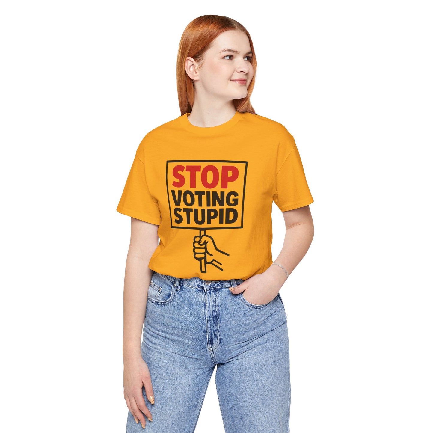 Stop Voting Stupid – Unisex Protest Tee (Size XS-4XL)