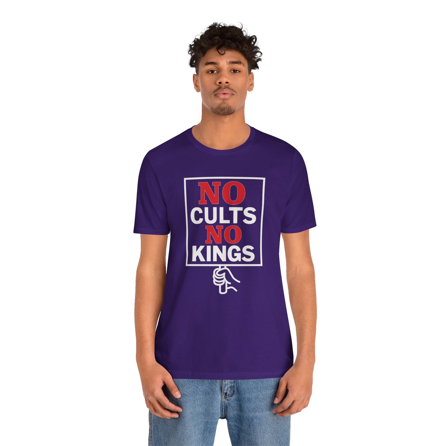 No Cults, No Kings – Unisex Protest Tee (Size XS-4XL)