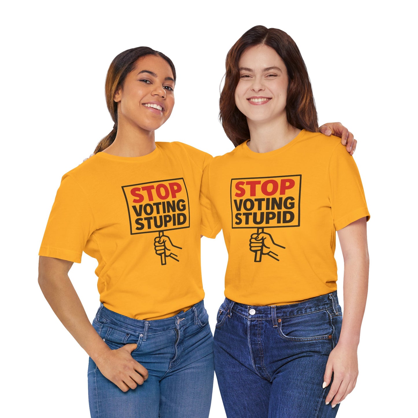 Stop Voting Stupid – Unisex Protest Tee (Size XS-4XL)