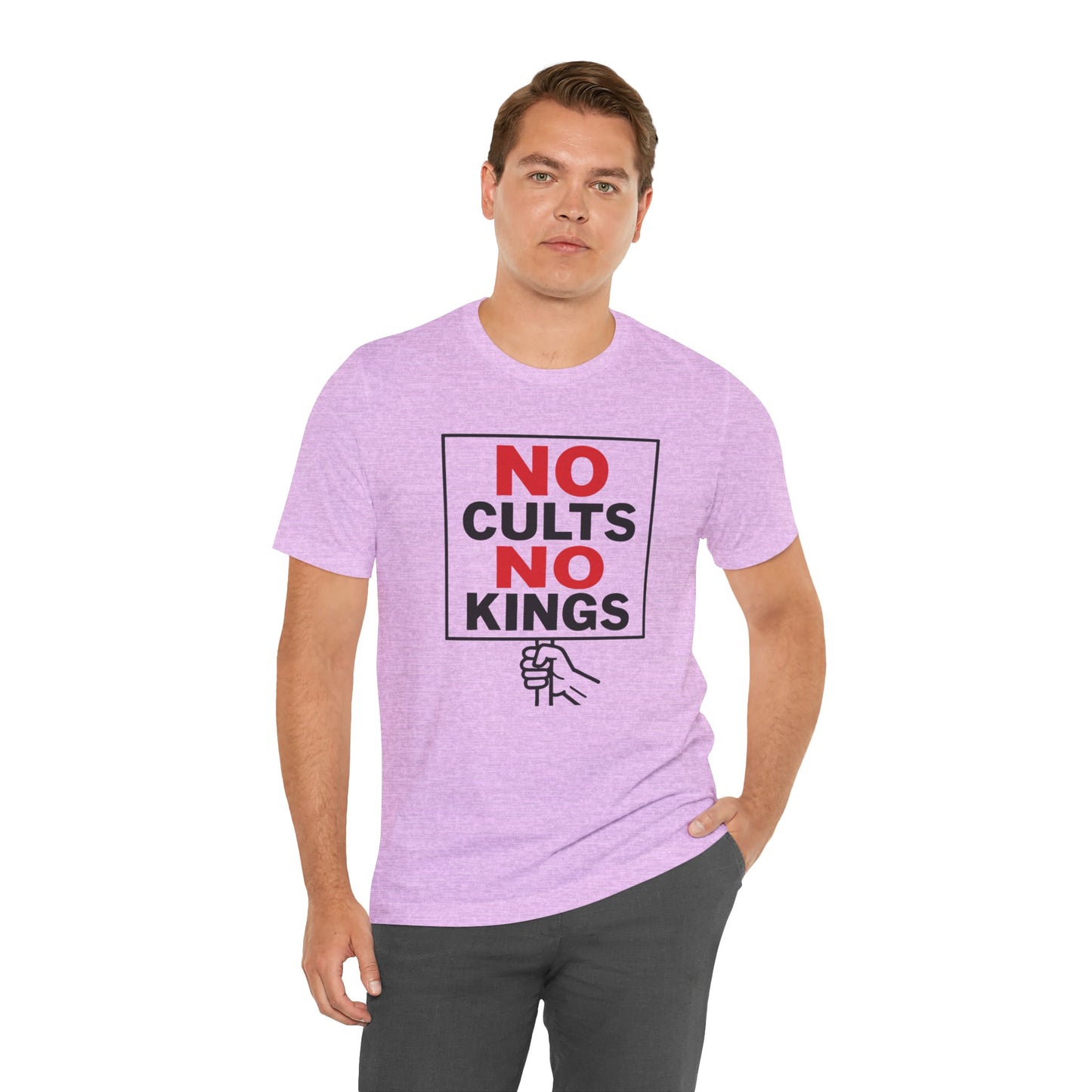 No Cults, No Kings – Unisex Protest Tee (Size XS-4XL)
