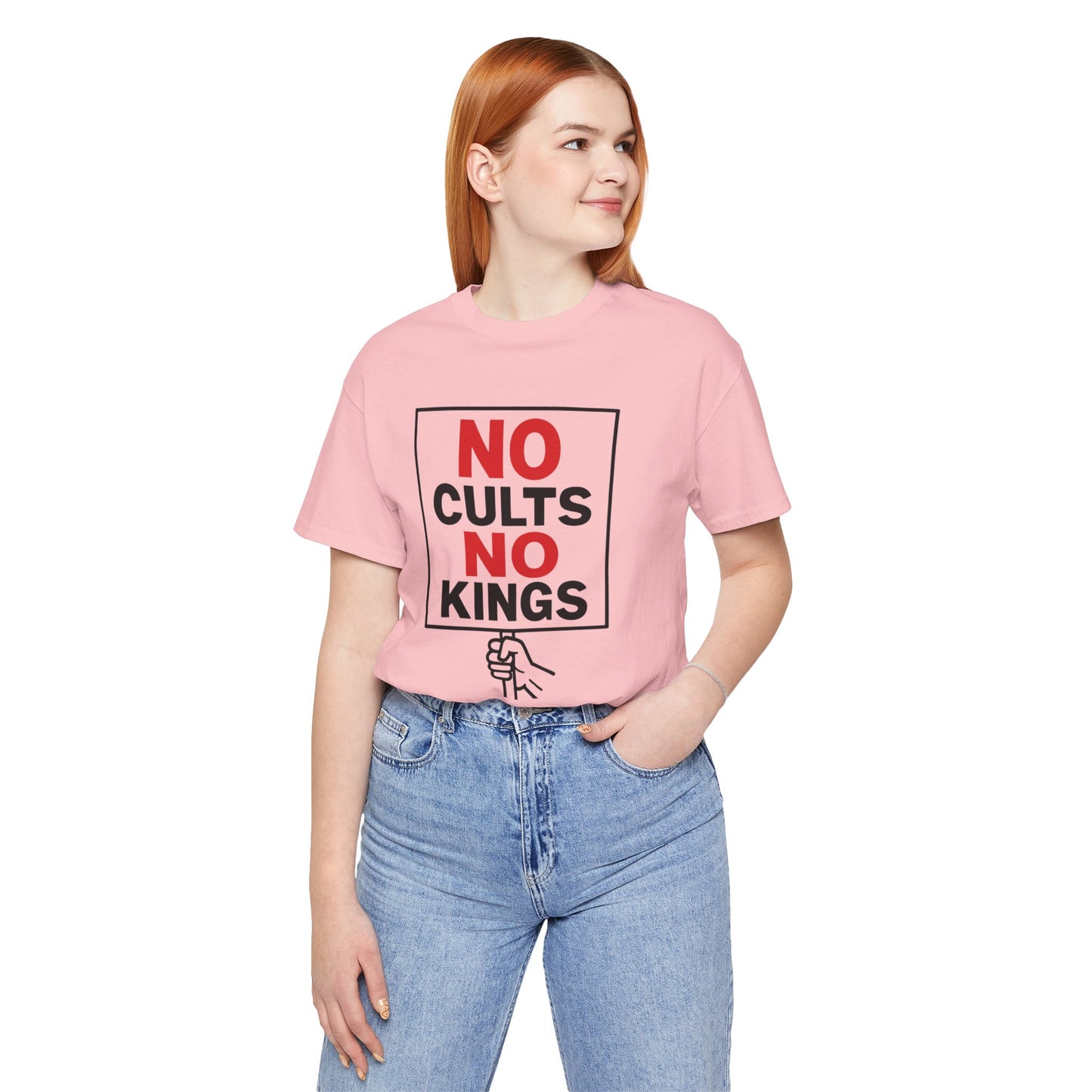 No Cults, No Kings – Unisex Protest Tee (Size XS-4XL)