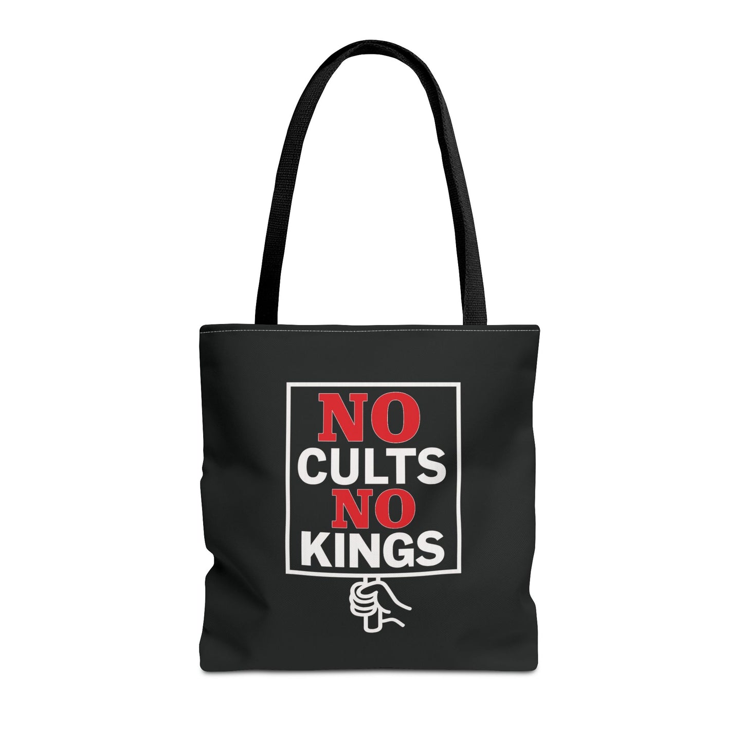 No Cults, No Kings – Activist Tote Bag - Black