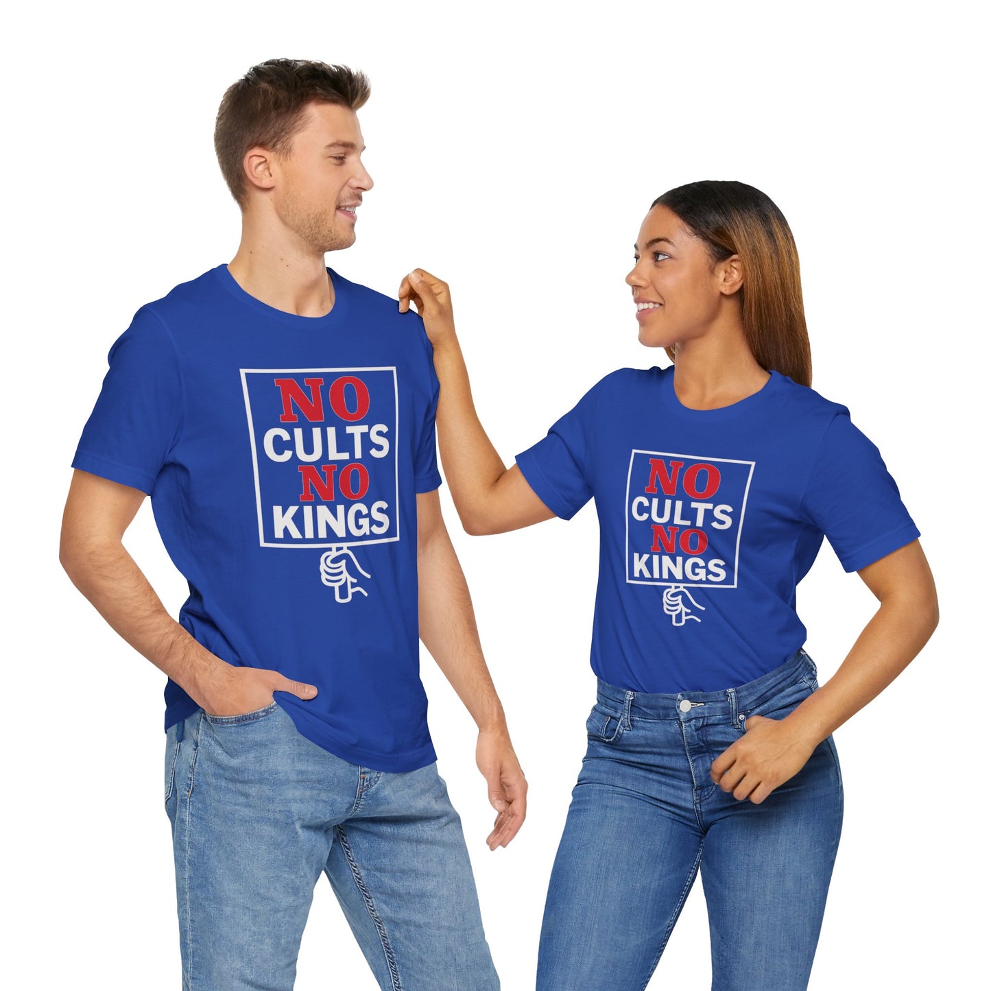 No Cults, No Kings – Unisex Protest Tee (Size XS-4XL)