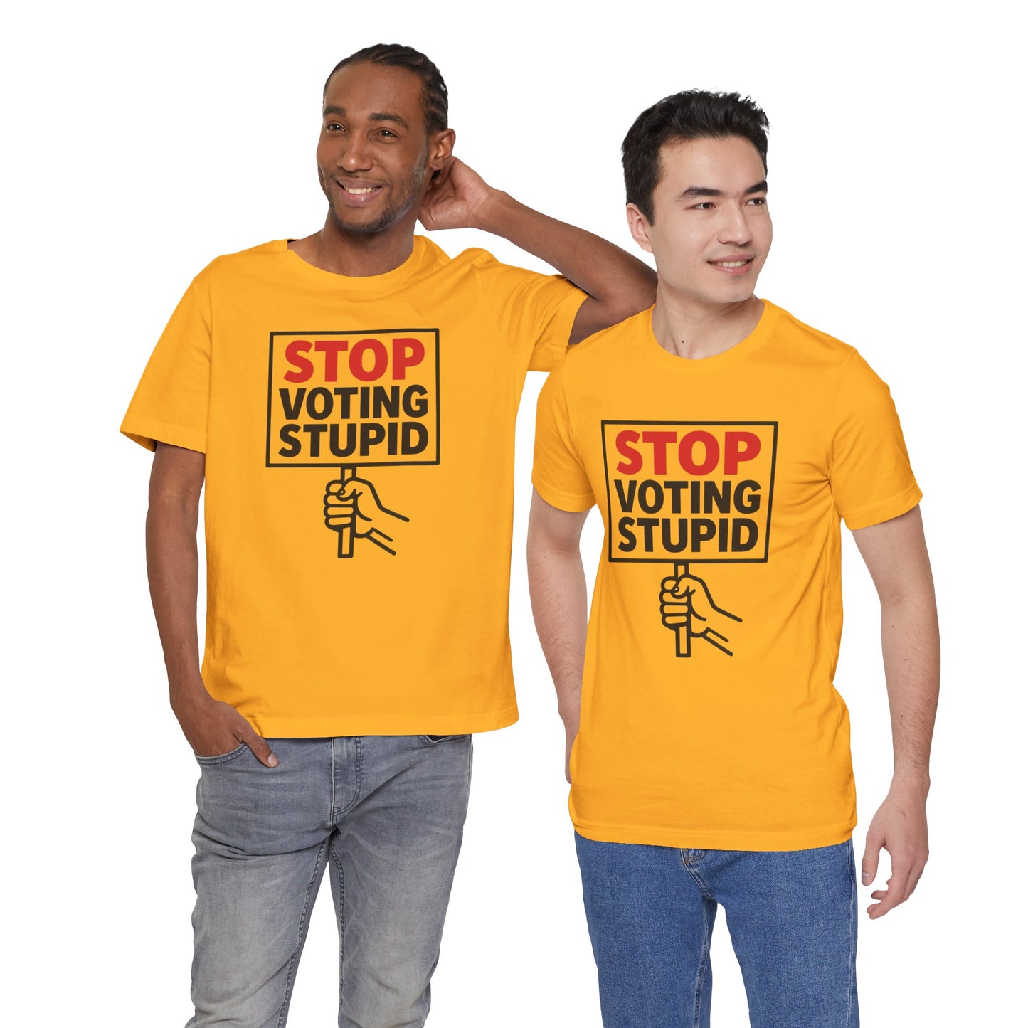 Stop Voting Stupid – Unisex Protest Tee (Size XS-4XL)