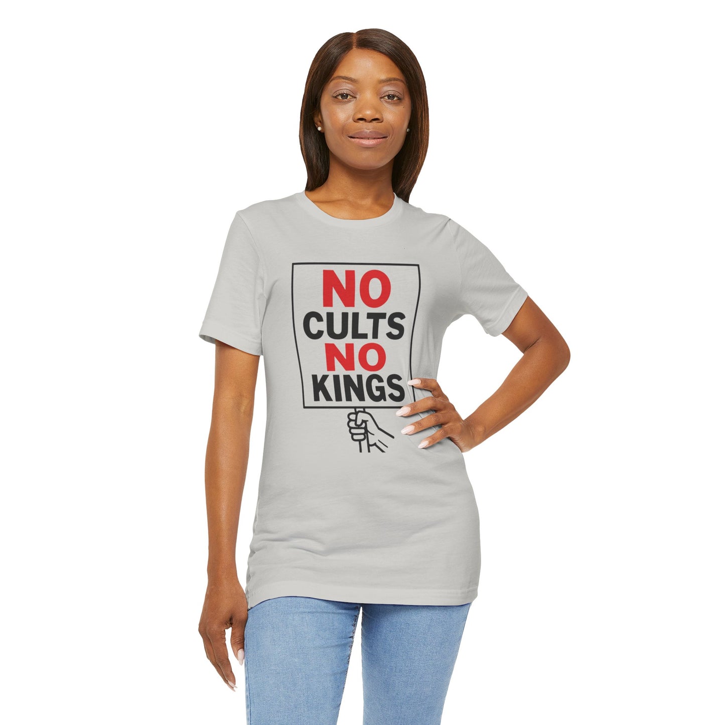 No Cults, No Kings – Unisex Protest Tee (Size XS-4XL)
