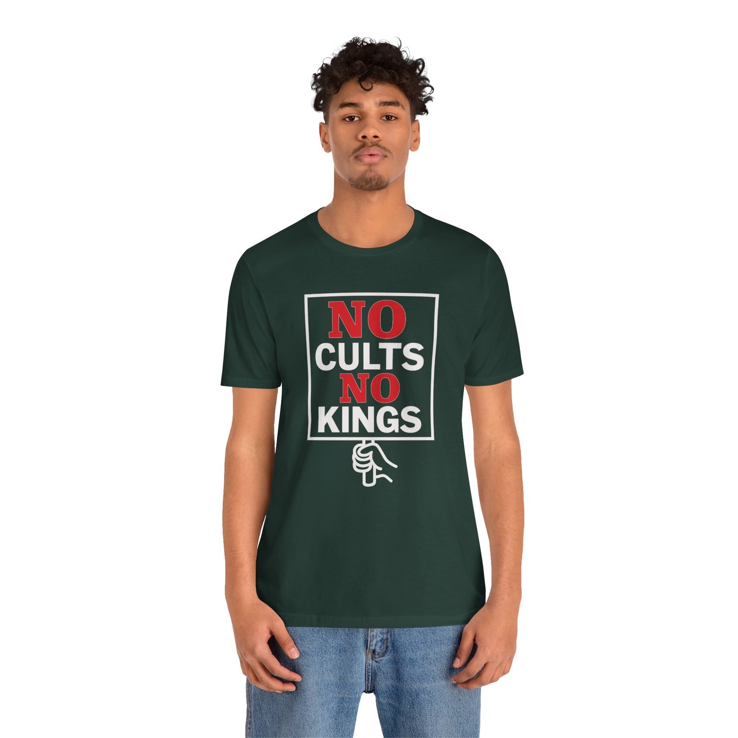 No Cults, No Kings – Unisex Protest Tee (Size XS-4XL)